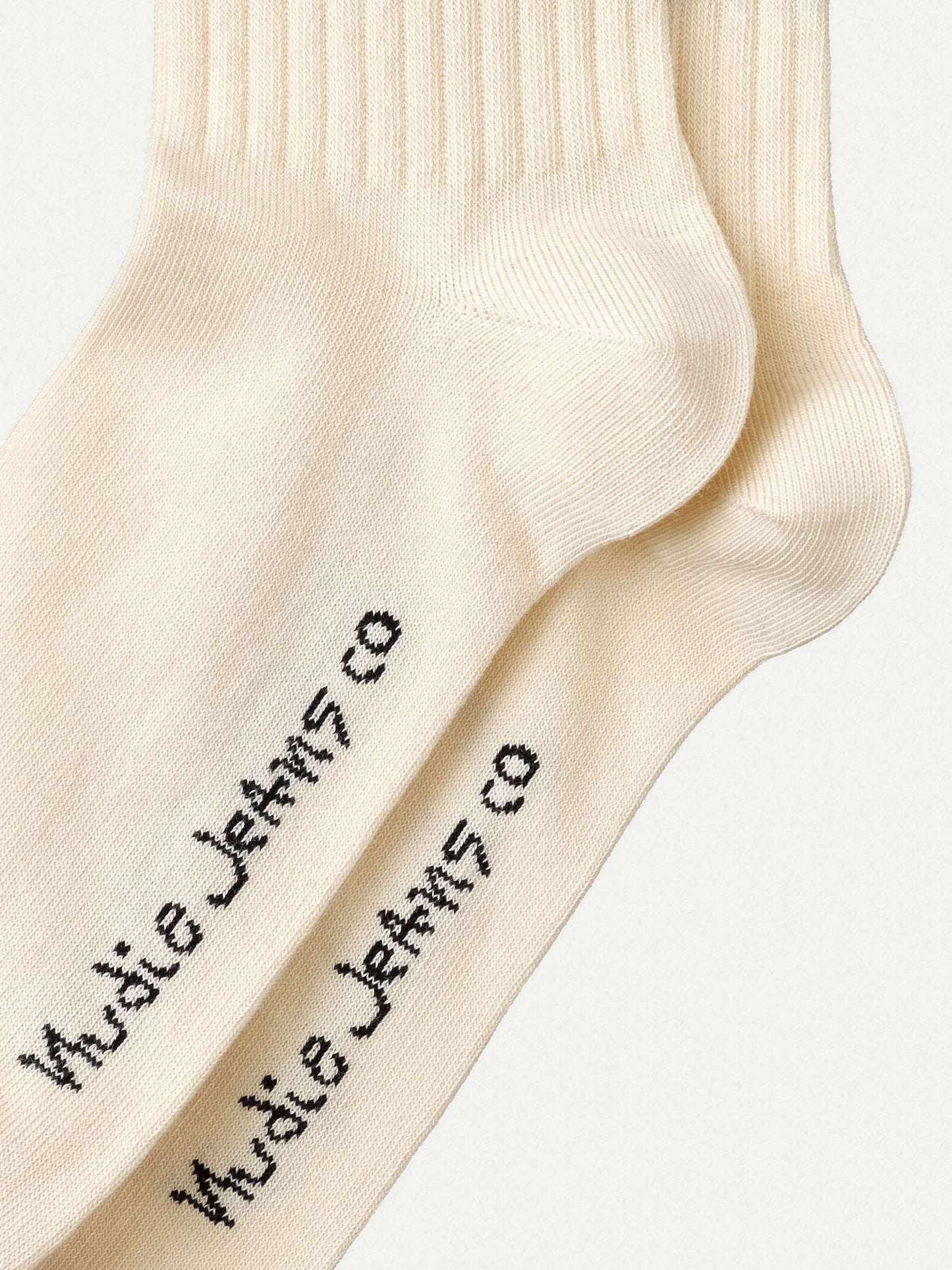 Chaussettes basses écrues en coton bio - amundsson low cut offwhite