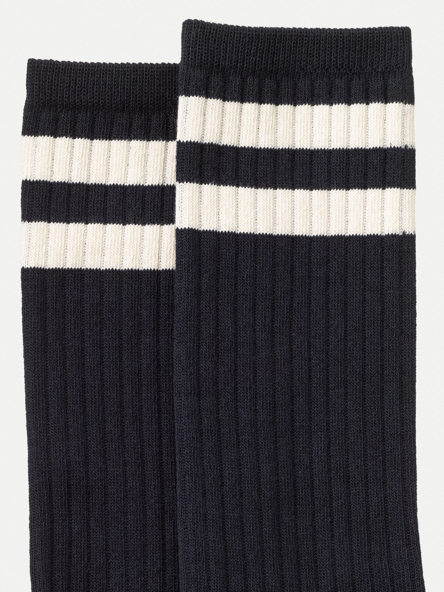 Chaussettes hautes marine en coton bio - Amundsson RTW Navy