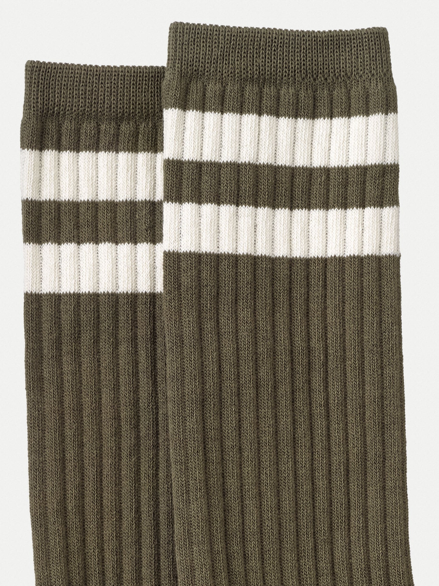 Chaussettes hautes kaki en coton bio - Amundsson RTW Olive