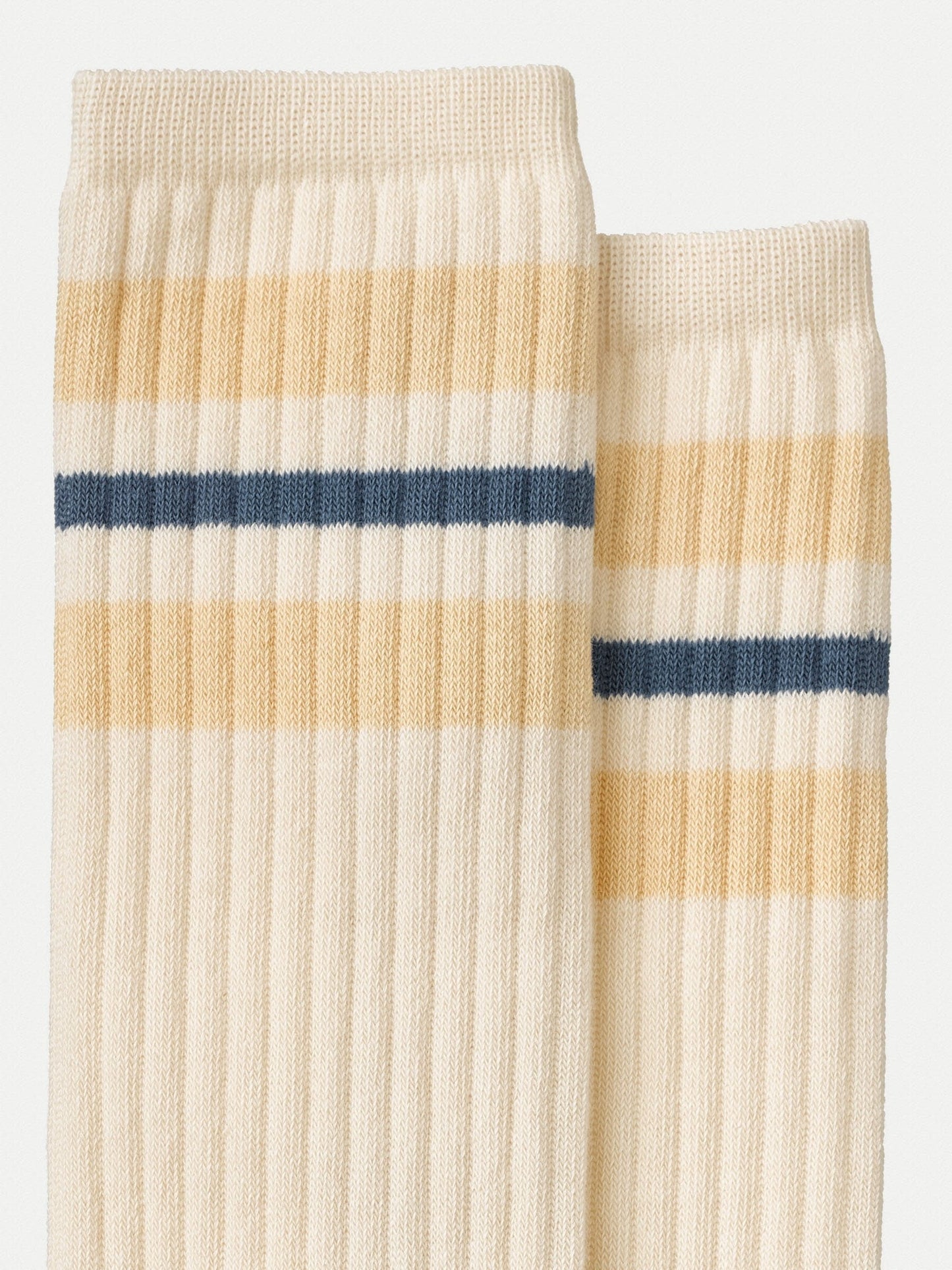 Chaussettes hautes beige et marine - Amundsson Sport Socks Faded Sun faded sun