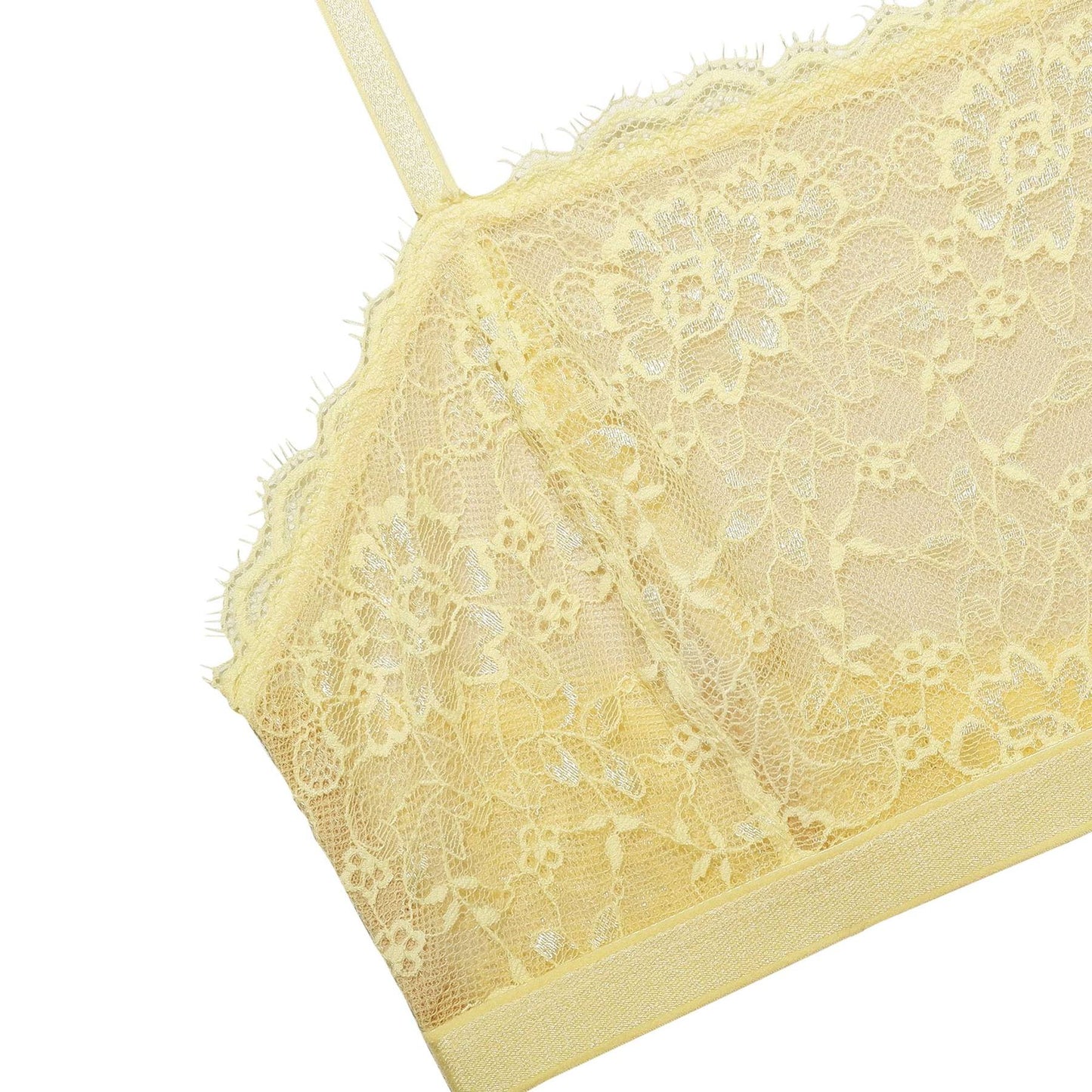 Bandeau jaune en polyamide recyclé - Amy