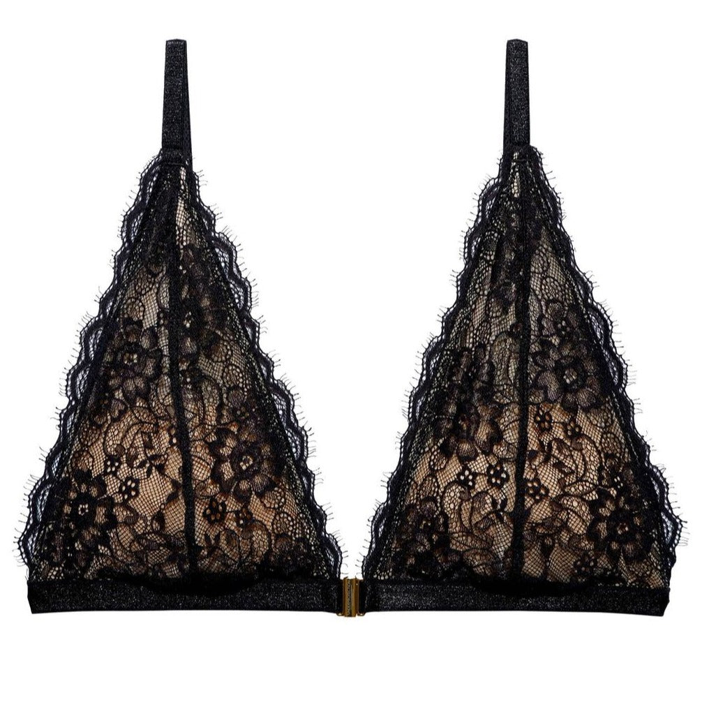 Soutien-gorge noir en dentelle recyclée - Amy