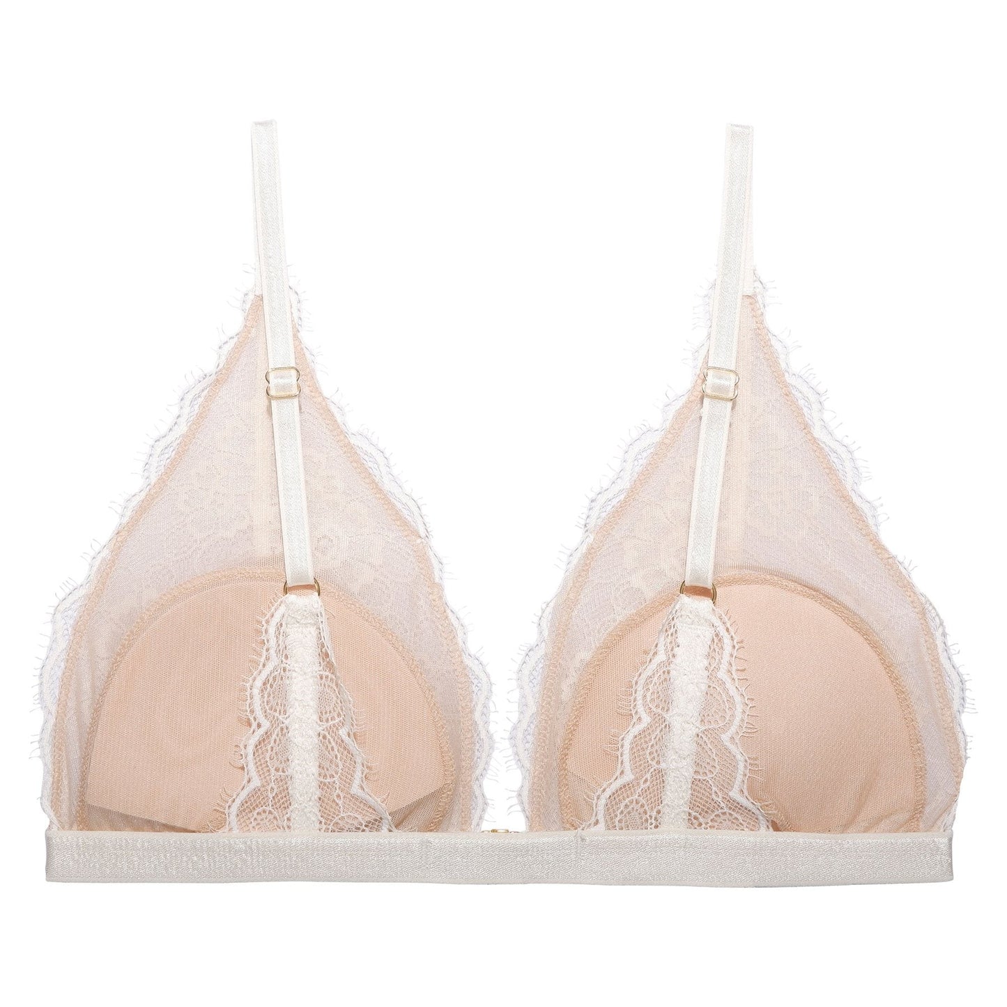 Soutien-gorge blanc en dentelle recyclée - Amy