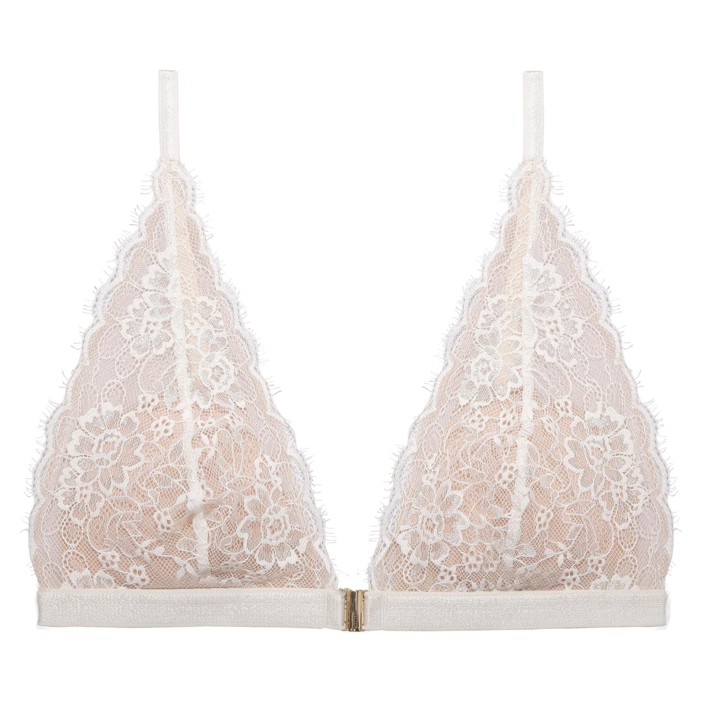 Soutien-gorge blanc en dentelle recyclée - Amy