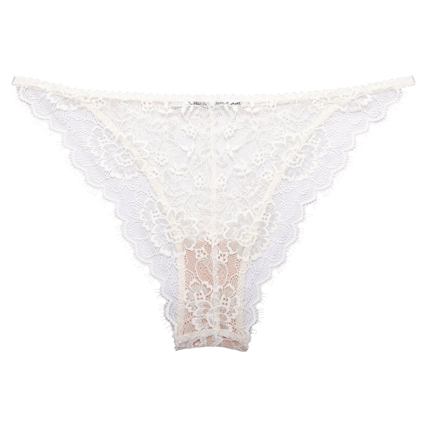Culotte blanche en dentelle recyclée - Amy