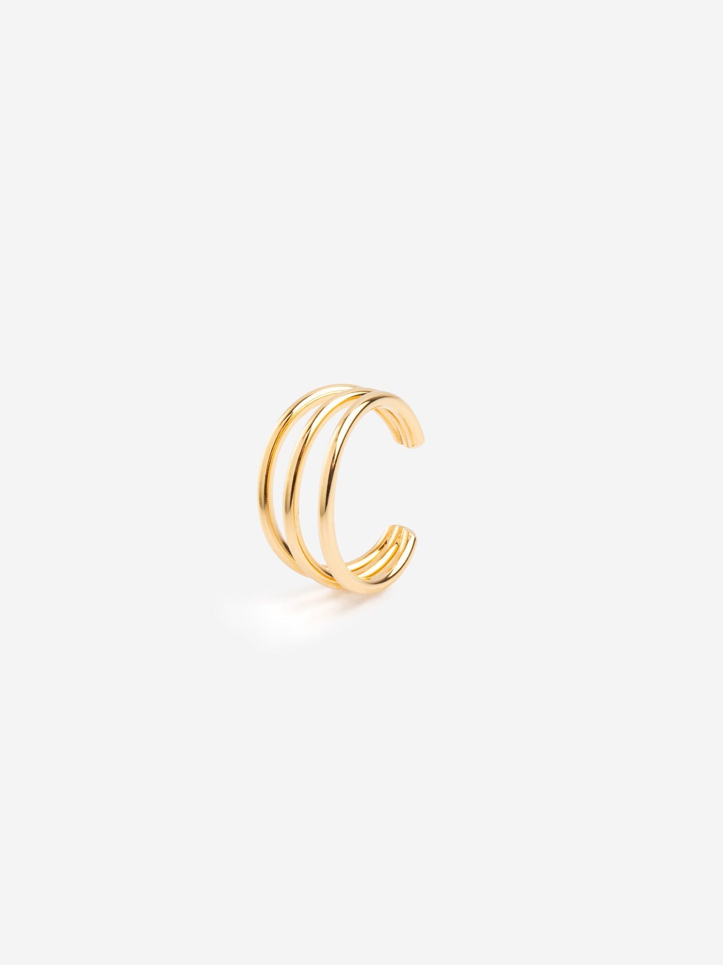 Bague d'oreille en plaqué or certifé | doré "bague d'oreille arnold triple"