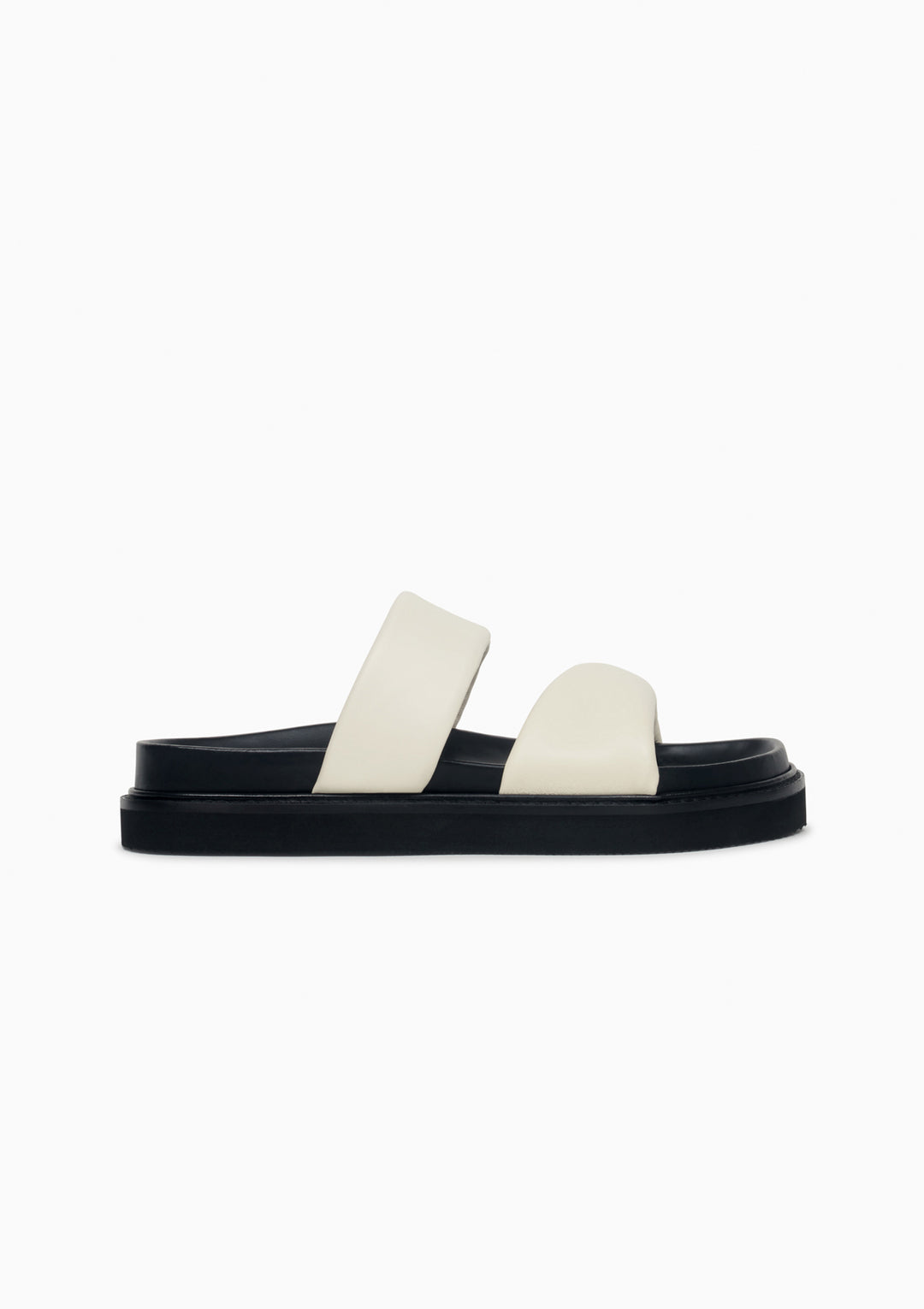 Sandales écrues en cuir certifié - twist ivory