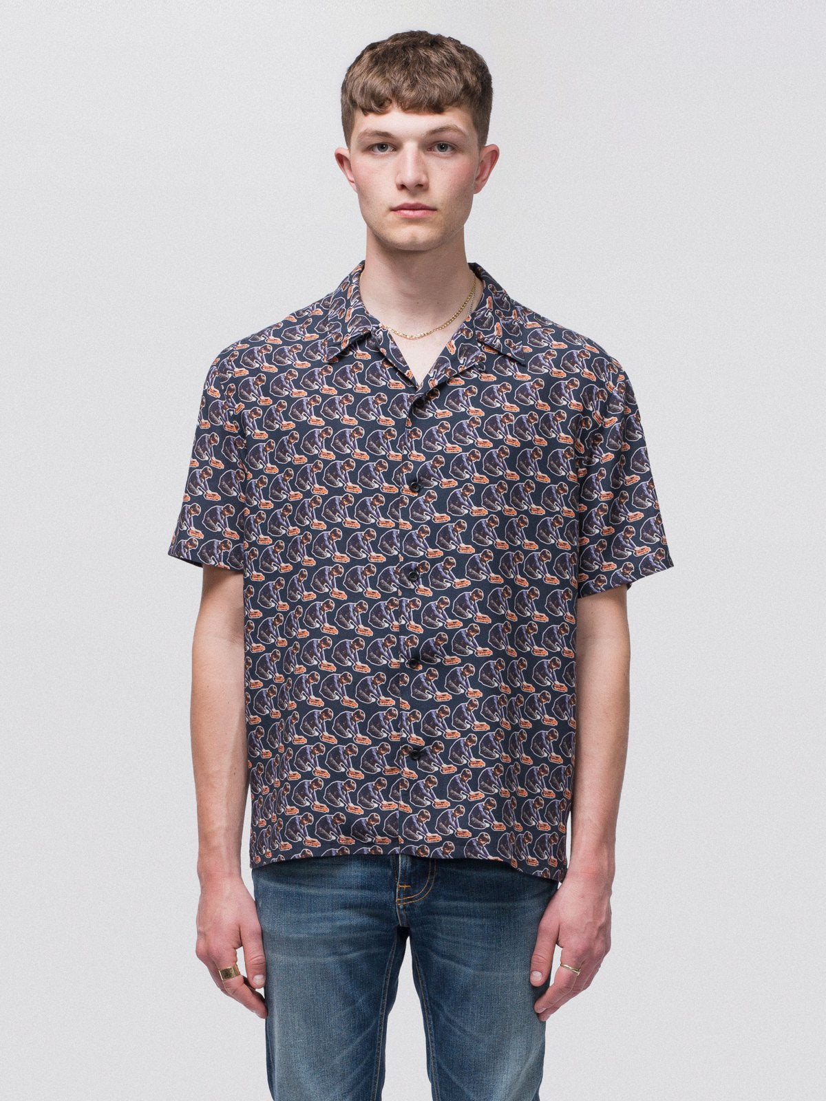 Chemise imprimé manches courtes en tencel - Arvid