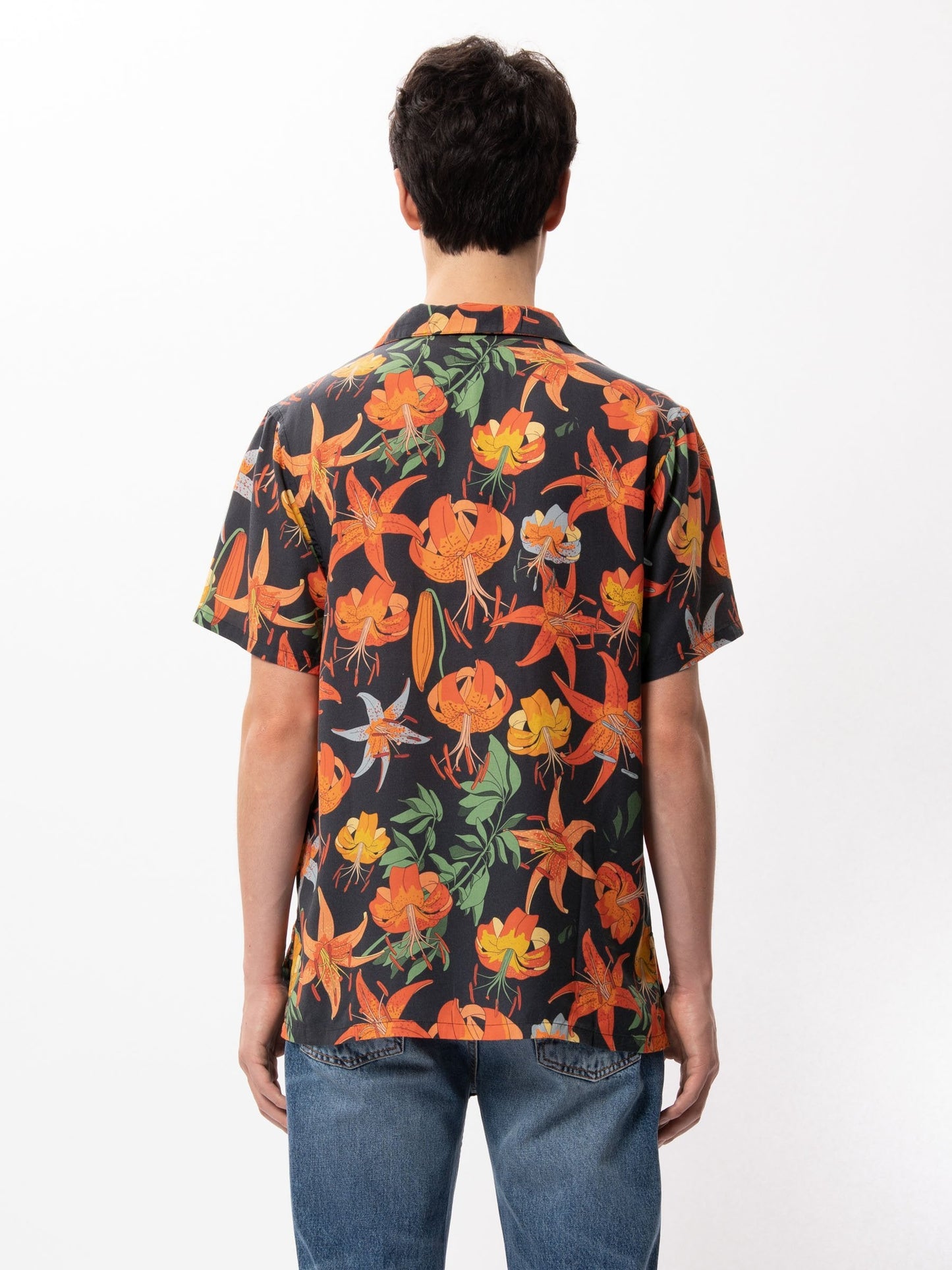 Chemise à manches courtes imprimée en coton bio - Arvid Lilies