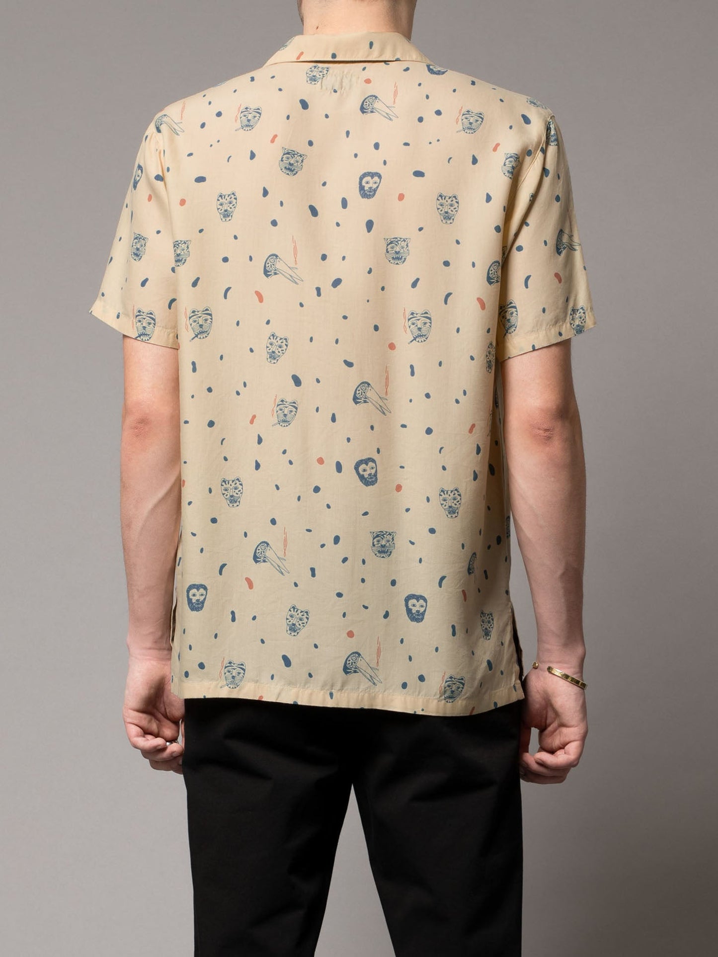 Chemise manches courtes à motifs en coton bio - Arvid Misfit