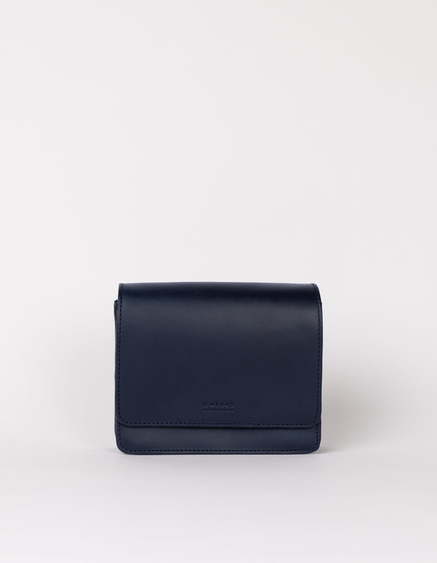 Sac à main en cuir | bleu "audrey mini - midnight blue classic leather"