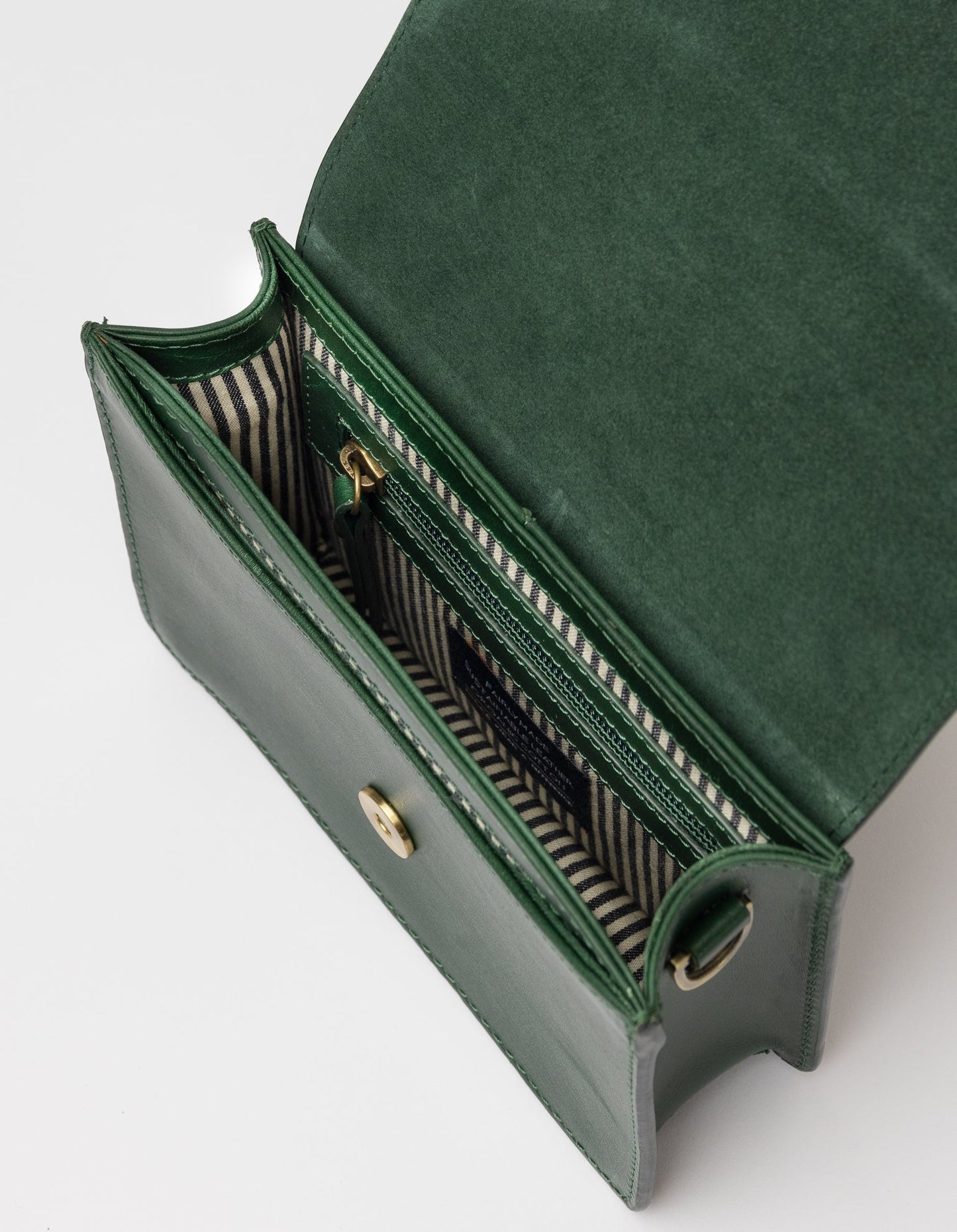 Sac à main | vert "audrey mini - pine green classic leather"