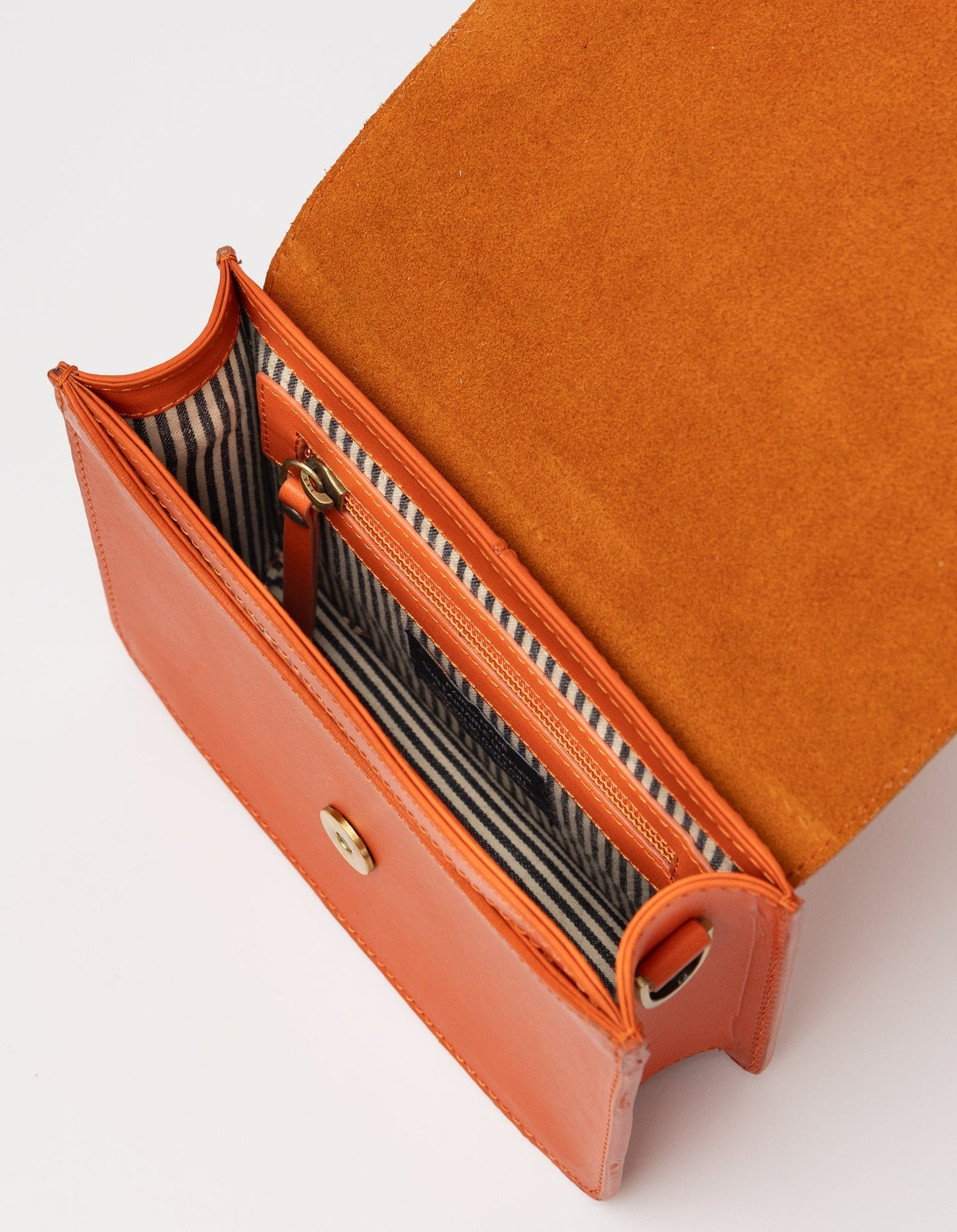 Sac à main | orange "audrey mini - tangerine classic leather"