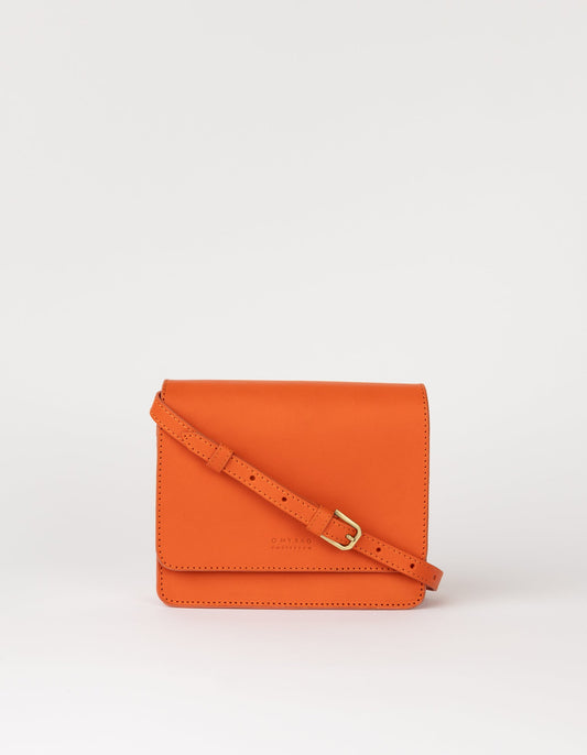 Sac à main | orange "audrey mini - tangerine classic leather"