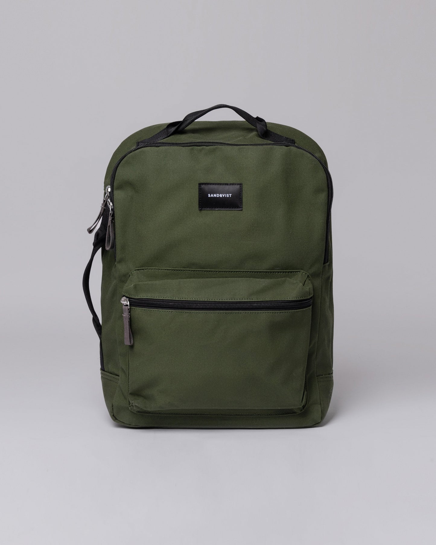 Sac à dos vert en coton bio et matière recyclée - august dawn green