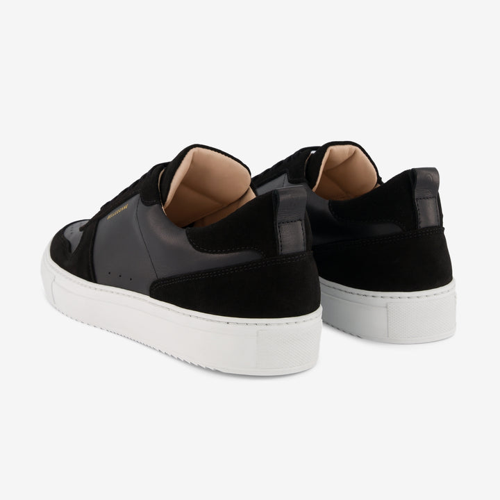 Baskets en cuir certifié | noires "b0 black"
