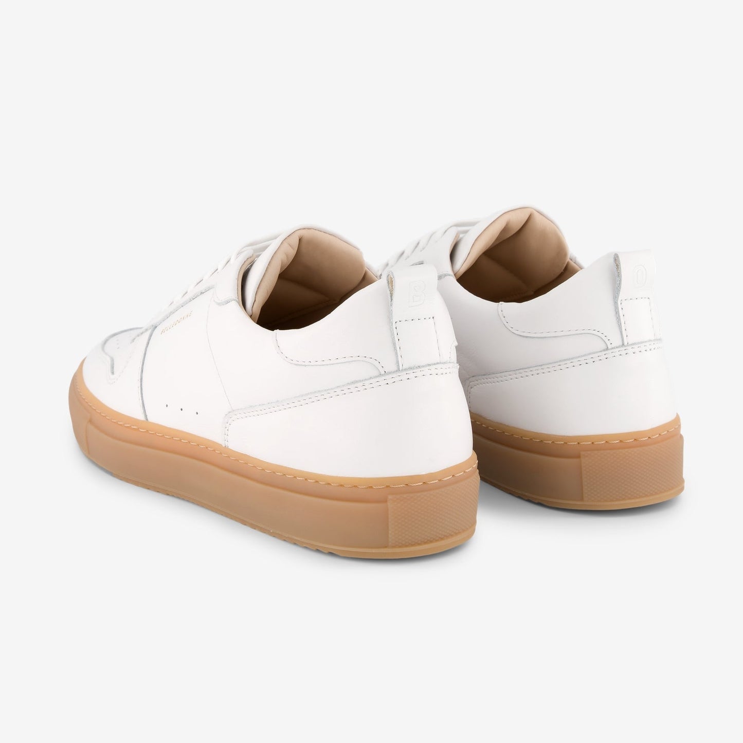Baskets en cuir certifié | blanches "b0 gum white"