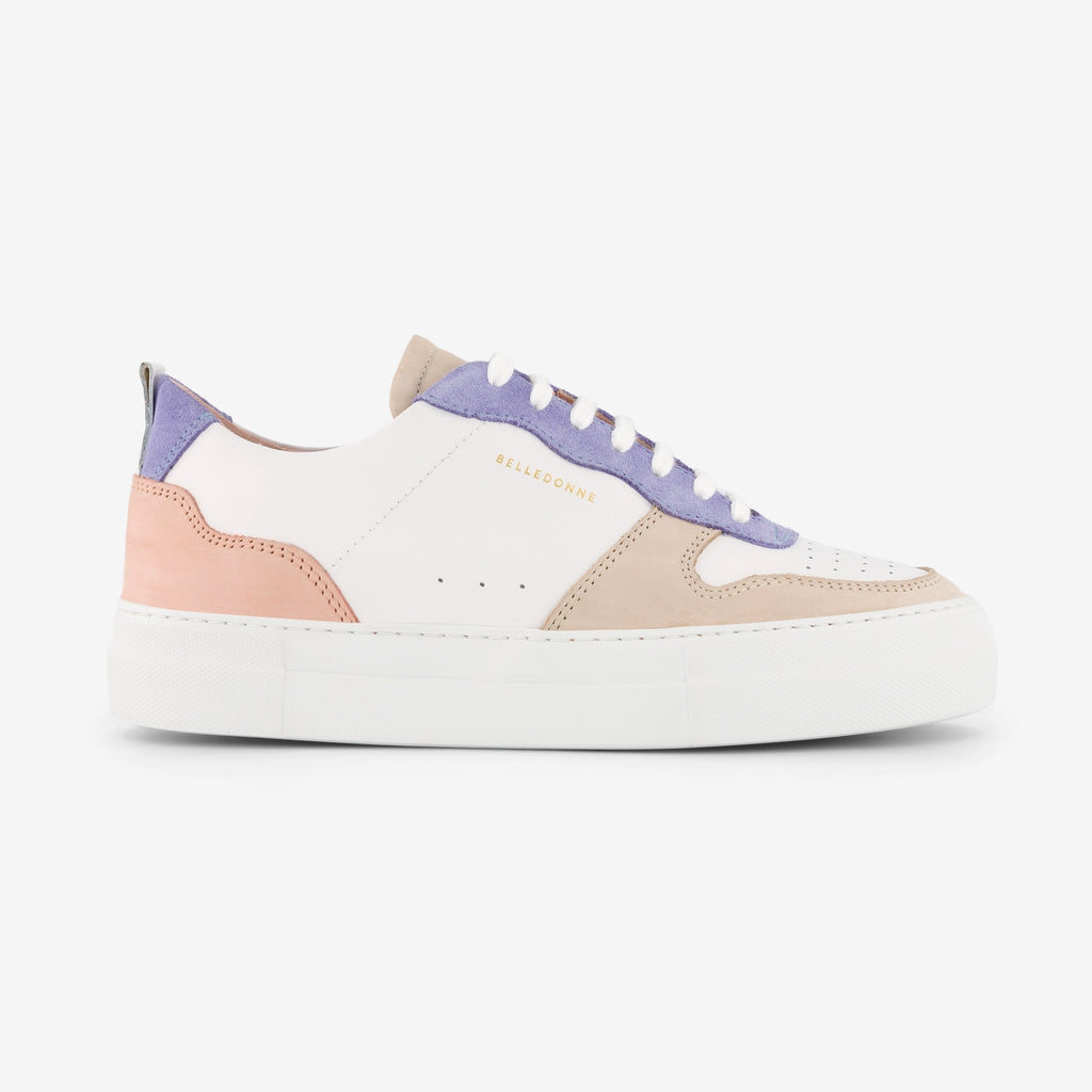 Baskets en cuir certifié | multicolores "b0 playground pastel"