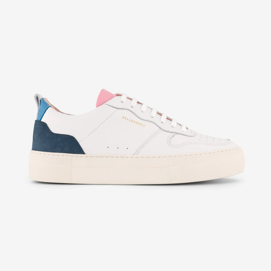 Baskets en cuir certifié | multicolores "b0 playground blue / pink"