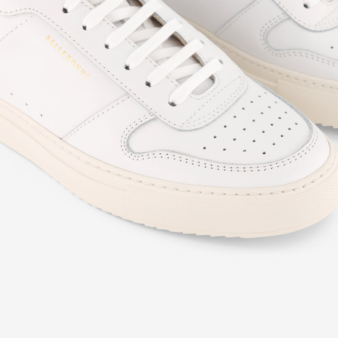 Baskets blanches en cuir certifié - B0 octane