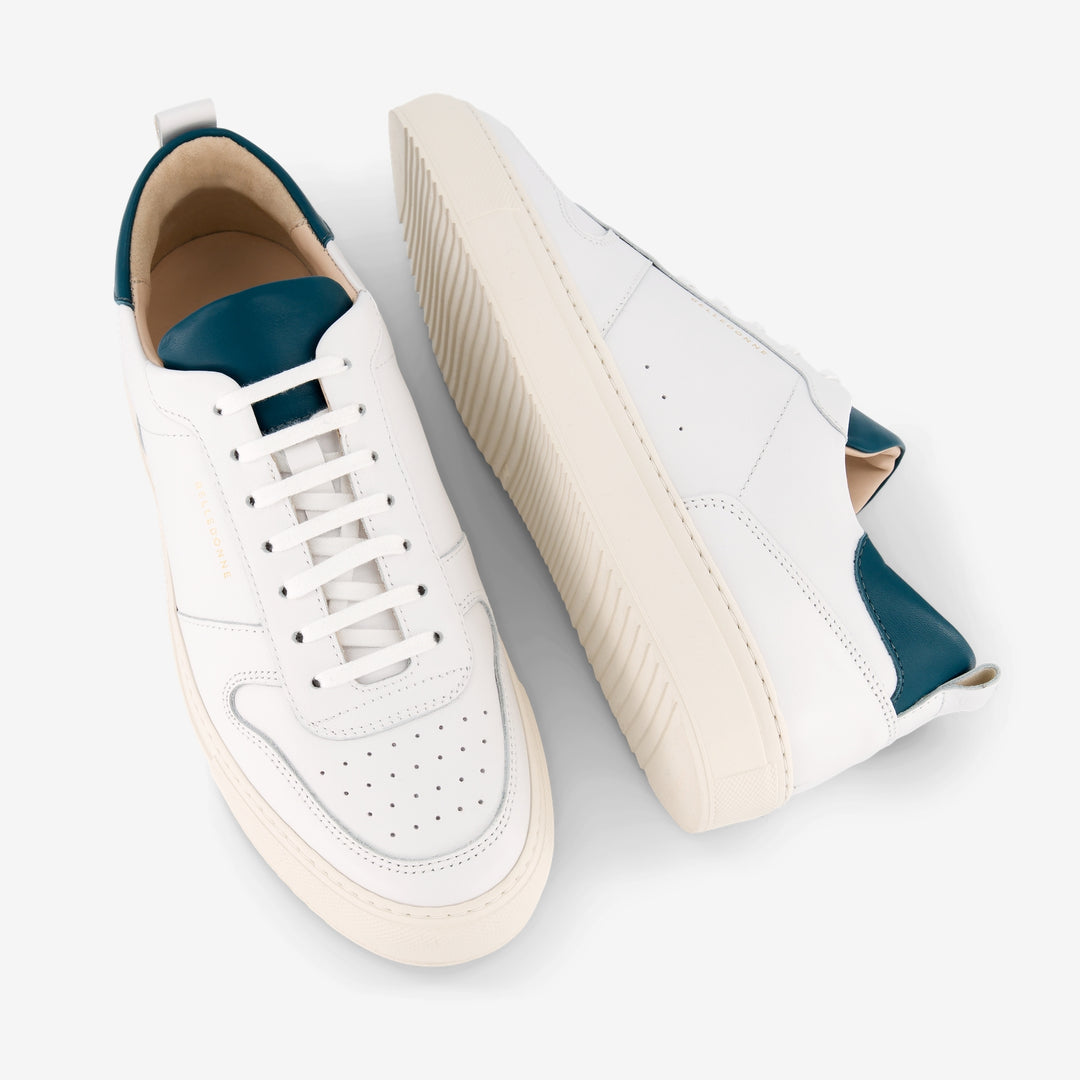Baskets blanches en cuir certifié - B0 octane