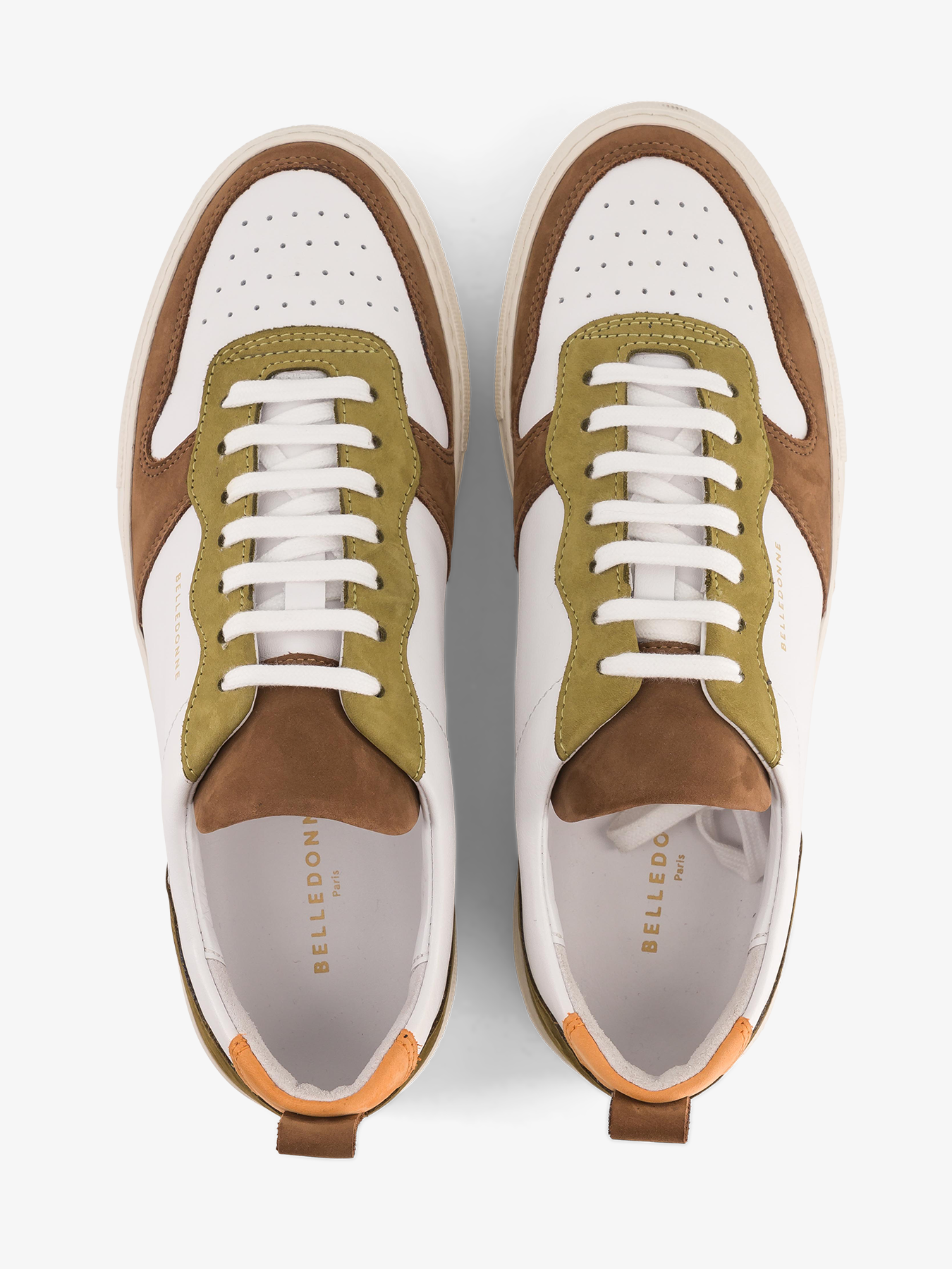 Baskets en cuir certifié | multicolore "B0 Playground retro - Autumn"
