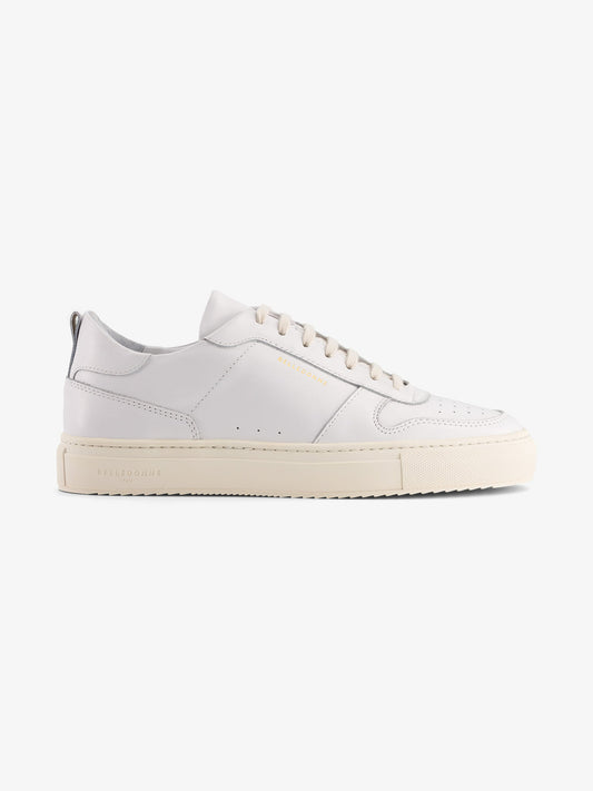 Baskets en cuir certifié | blanches "b0 monochrome white"