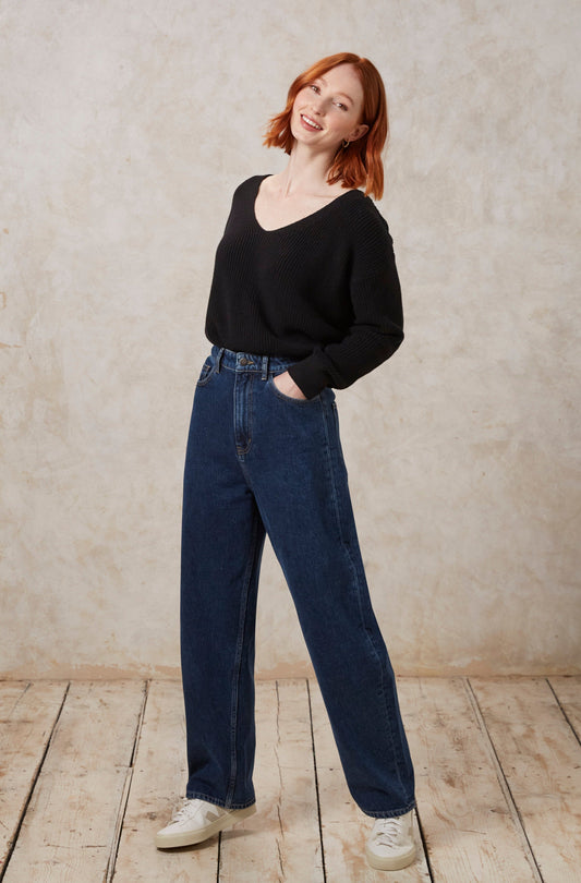 Jean ample en coton bio - enora barrel leg jeans