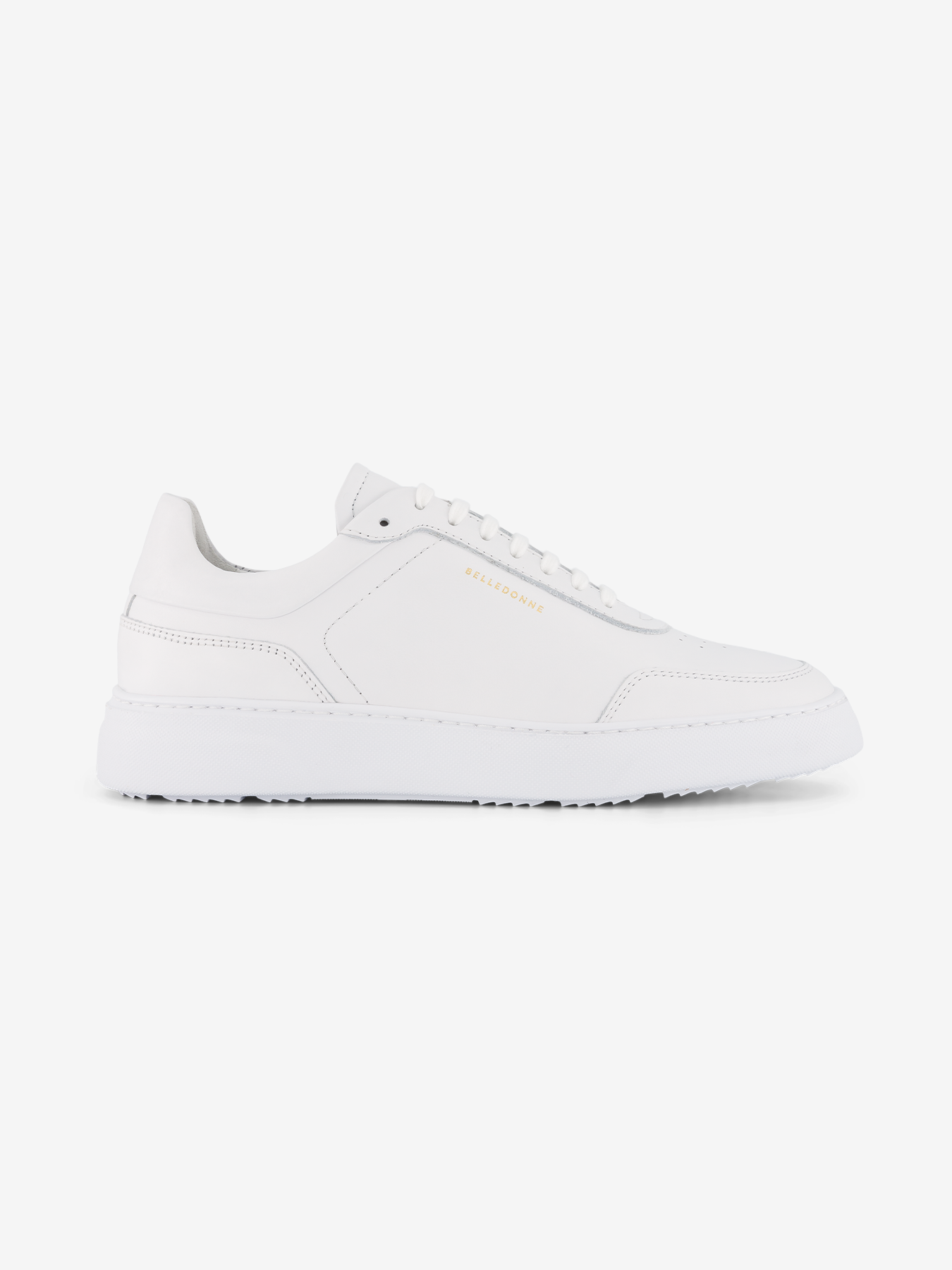 Baskets basses en cuir certifié | blanc "b2 monochromes full white"