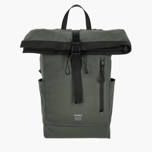 Sac à dos roll top recyclé kaki - SKOPIE