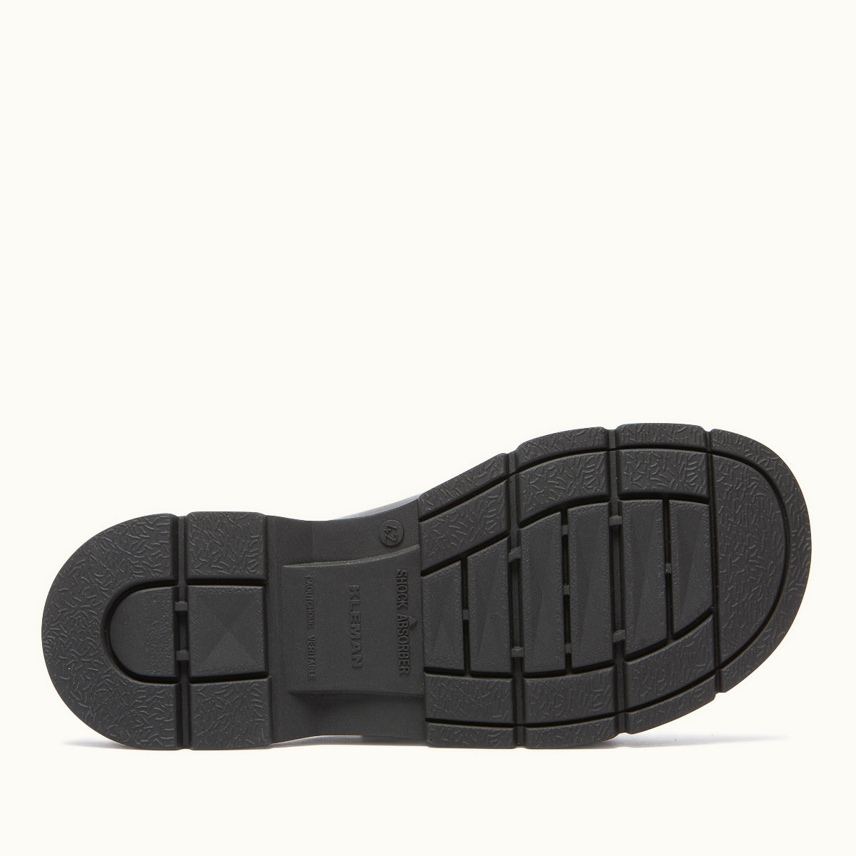Sandales made in France en cuir tannage végétal certifié | noir "ballast vgt"