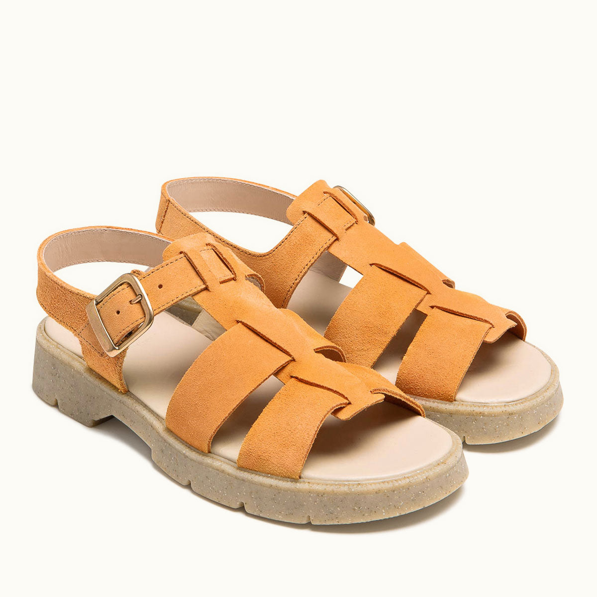 Sandales made in France en cuir suède certifié | pêche "ballast v peche"