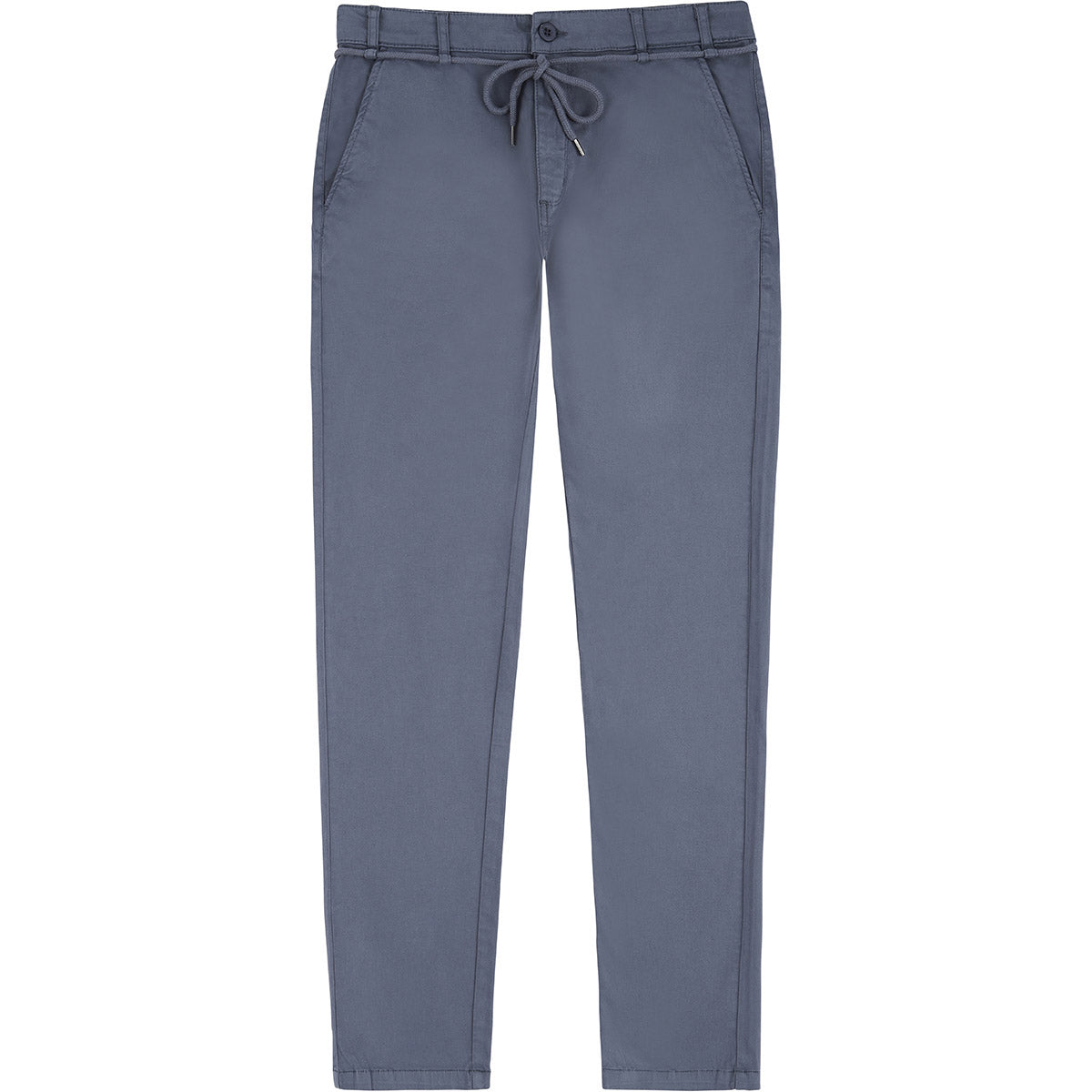 Pantalon droit bleu en coton bio - storm tiago pant