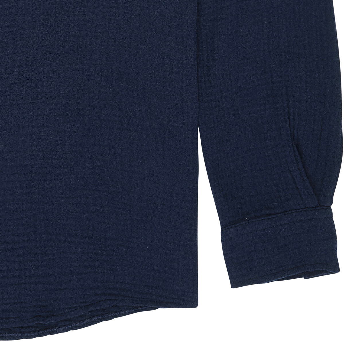 Chemise marine en gaze de coton bio - navy oihana shirt