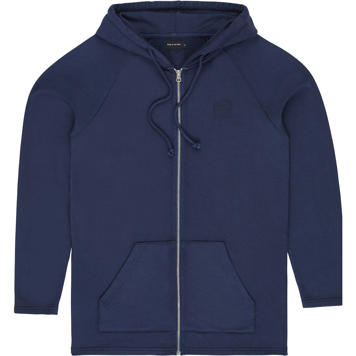 Veste zippée marine en coton bio - navy lucien hoodie