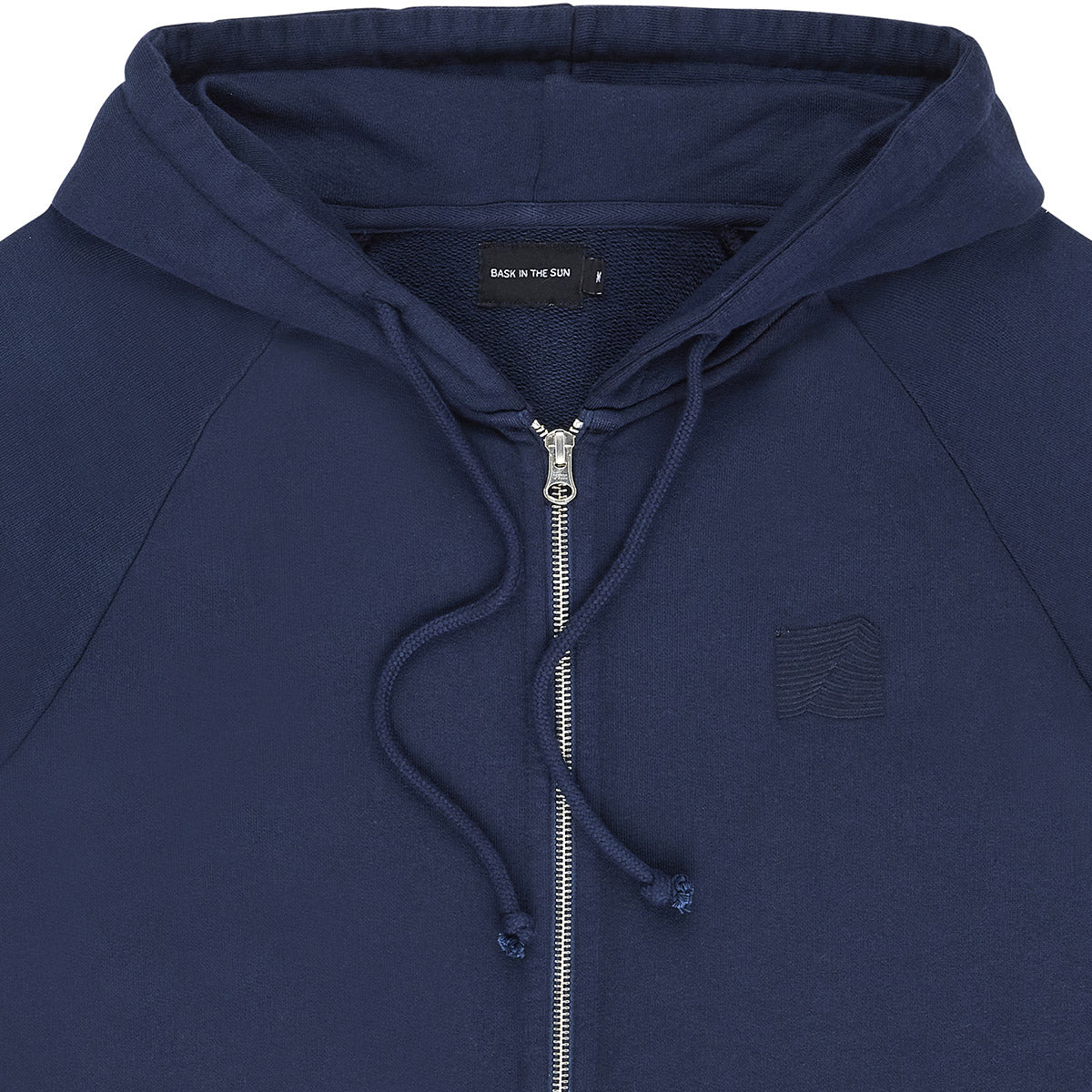 Veste zippée marine en coton bio - navy lucien hoodie