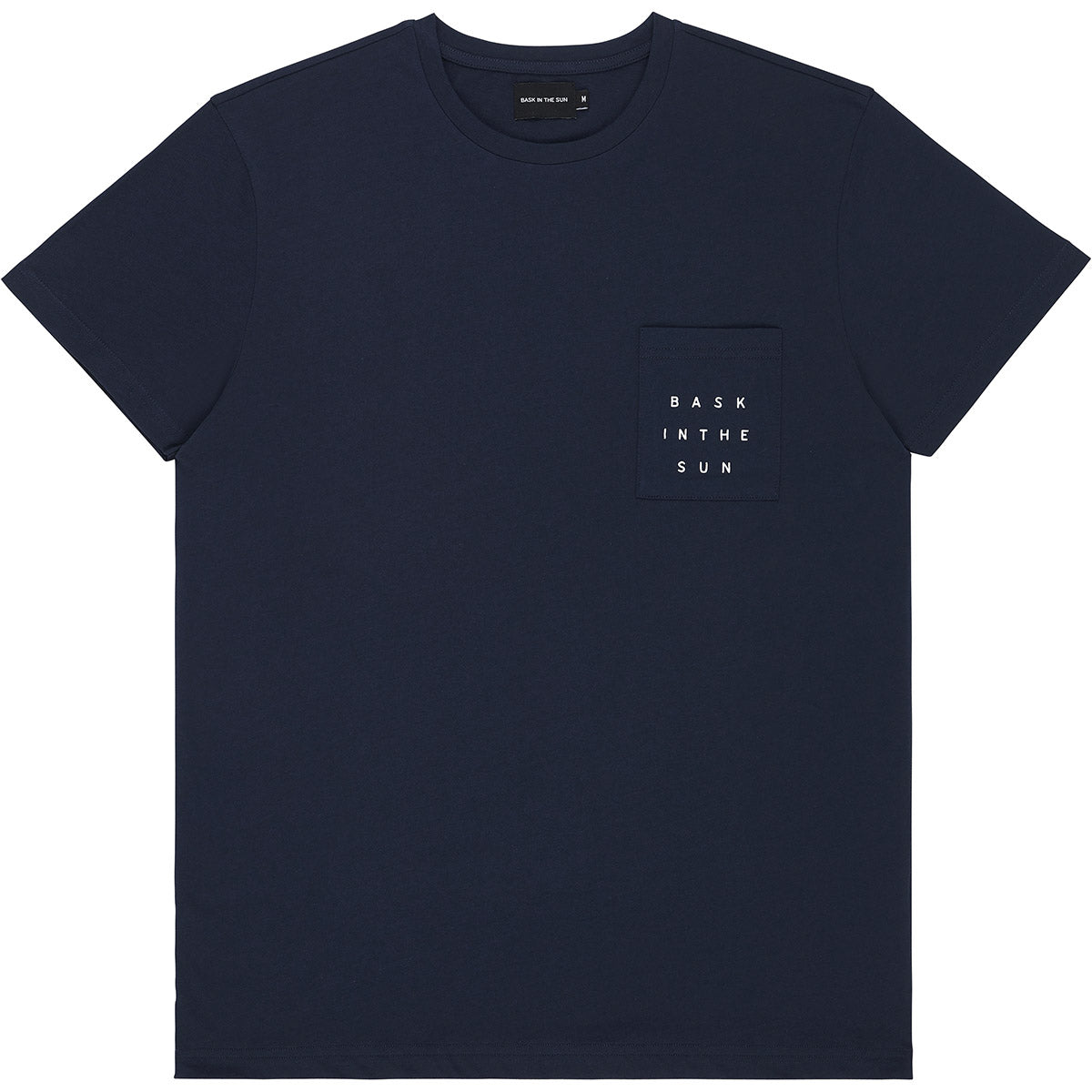 T-shirt imprimé en coton bio | Marine "sunrise navy"