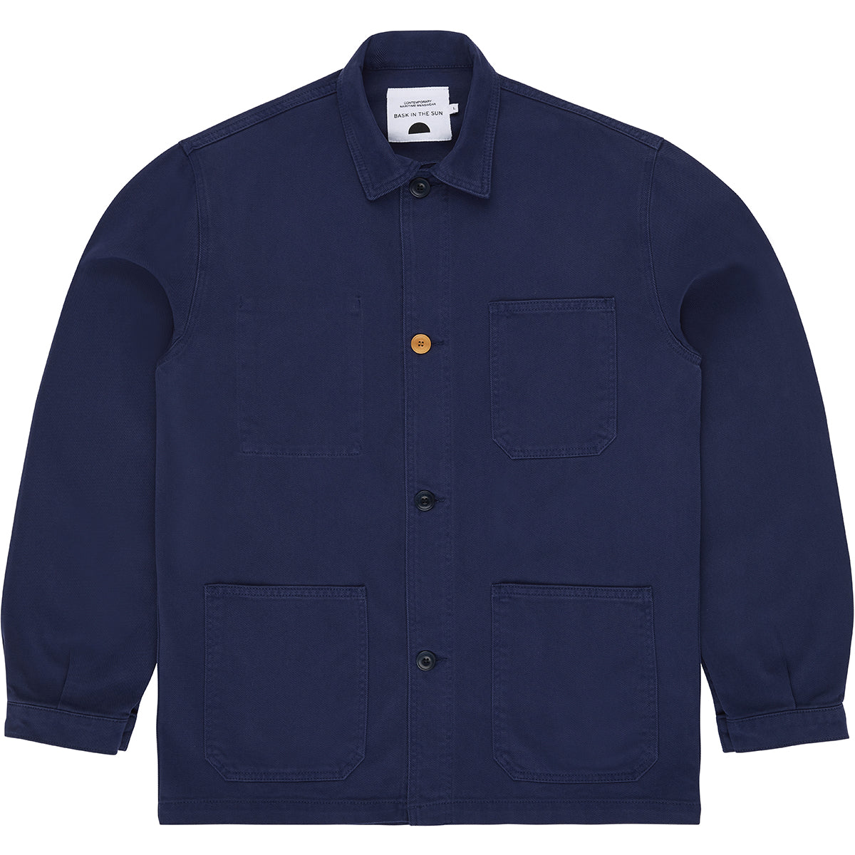 Veste workwear en coton bio | marine "sergi navy"