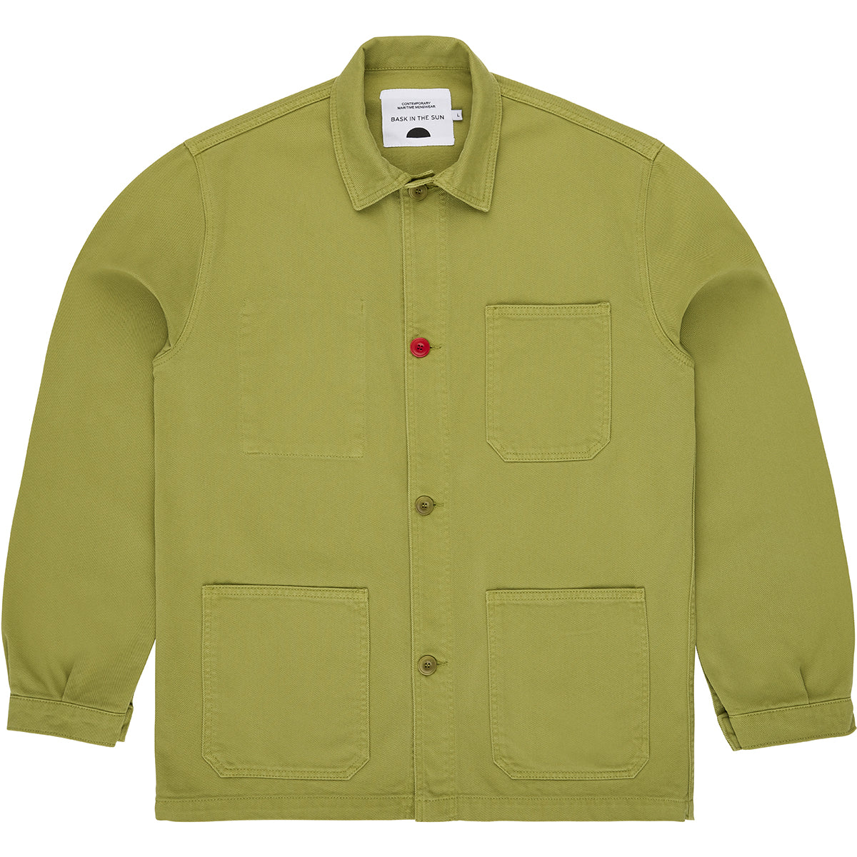 Veste workwear en coton bio | vert "sergi wasabi"