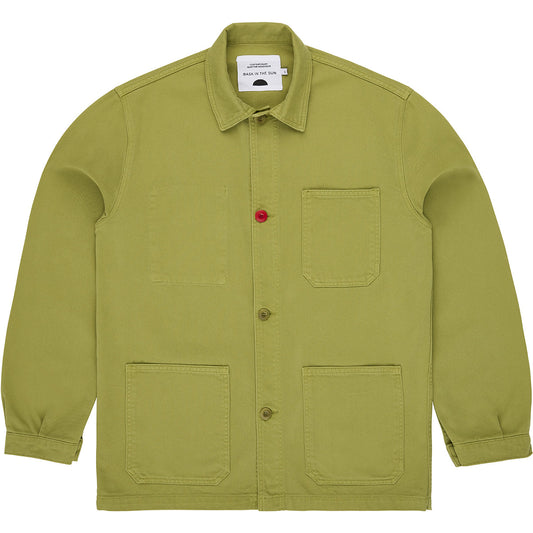 Veste workwear en coton bio | vert "sergi wasabi"