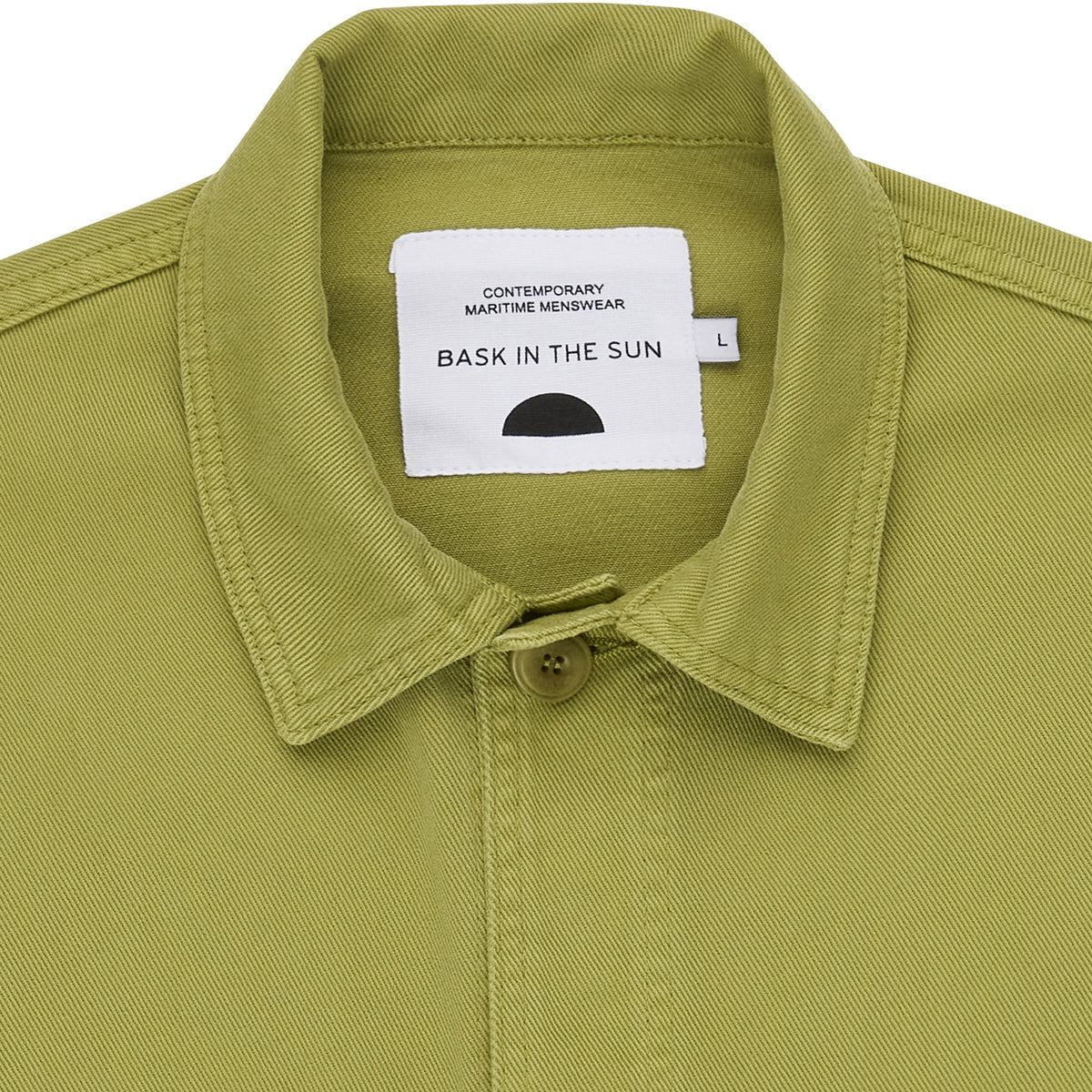 Veste workwear en coton bio | vert "sergi wasabi"