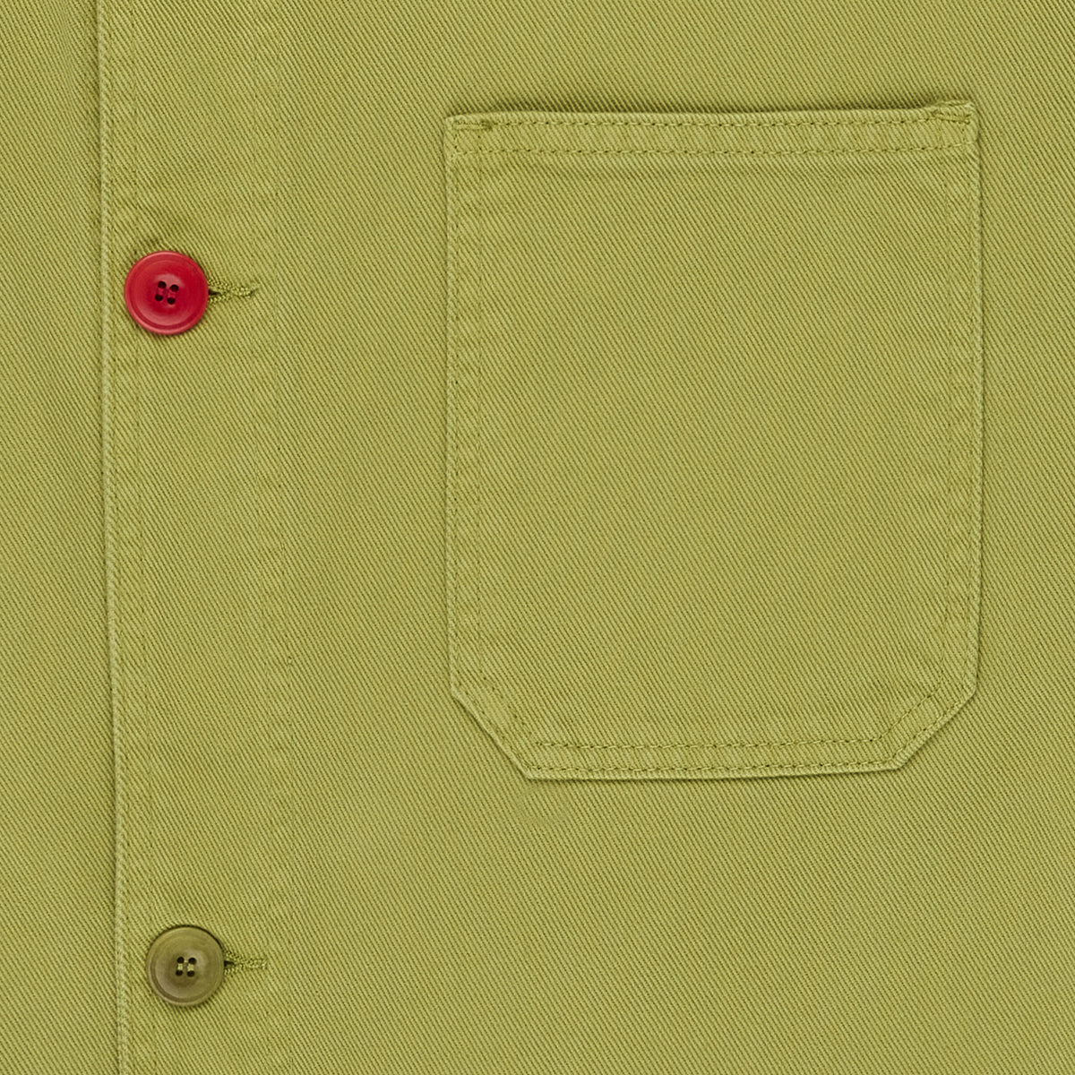 Veste workwear en coton bio | vert "sergi wasabi"