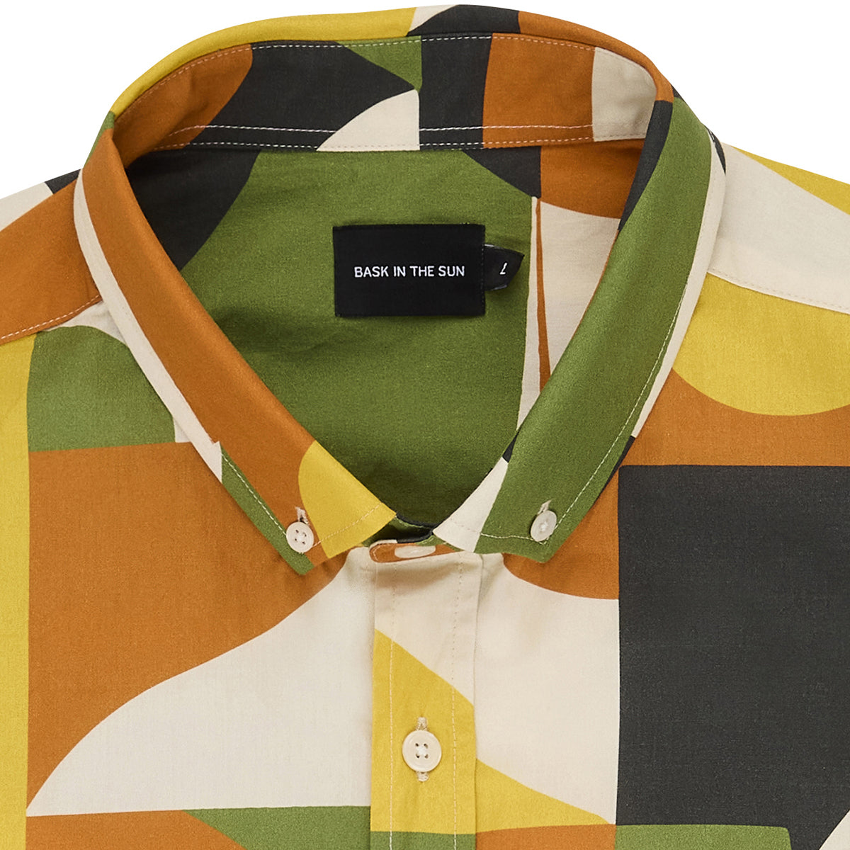 Chemise manches courtes en coton bio | multicolore "paradise"