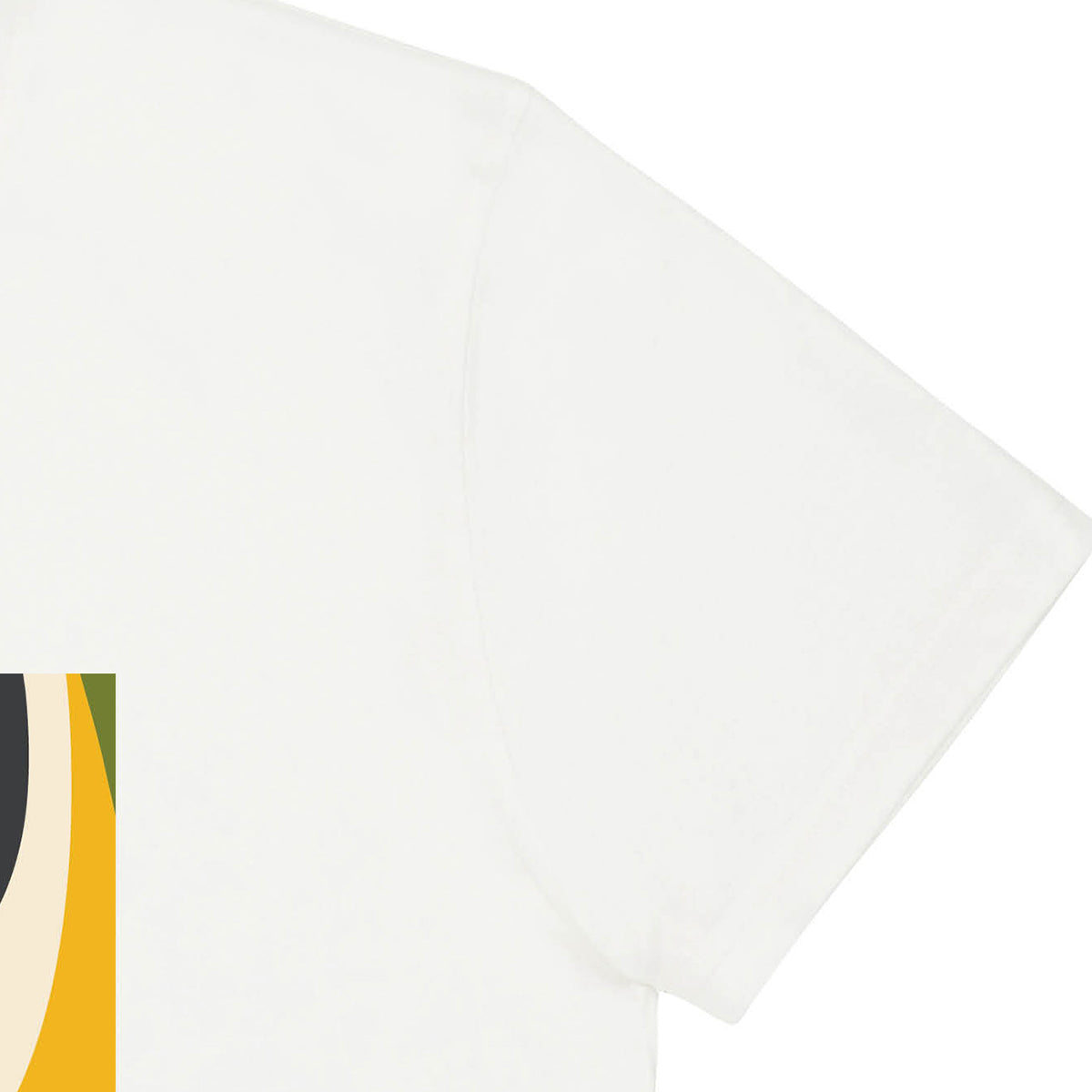 T-shirt imprimé en coton bio | blanc "paradise natural"