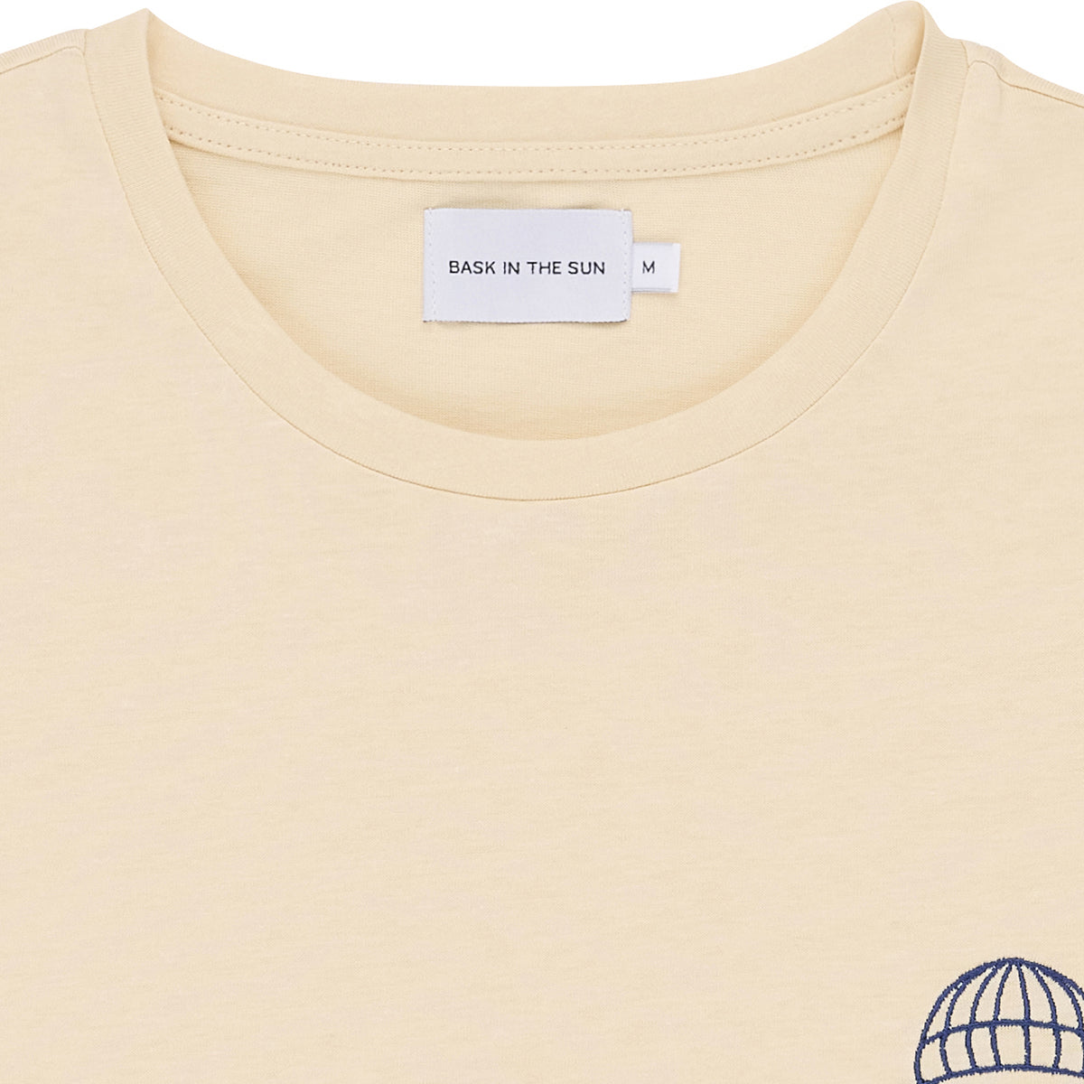 T-shirt brodé en coton bio | beige "mini to the sea - egg"