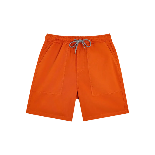 Short en coton bio | orange "Koldo - fire"
