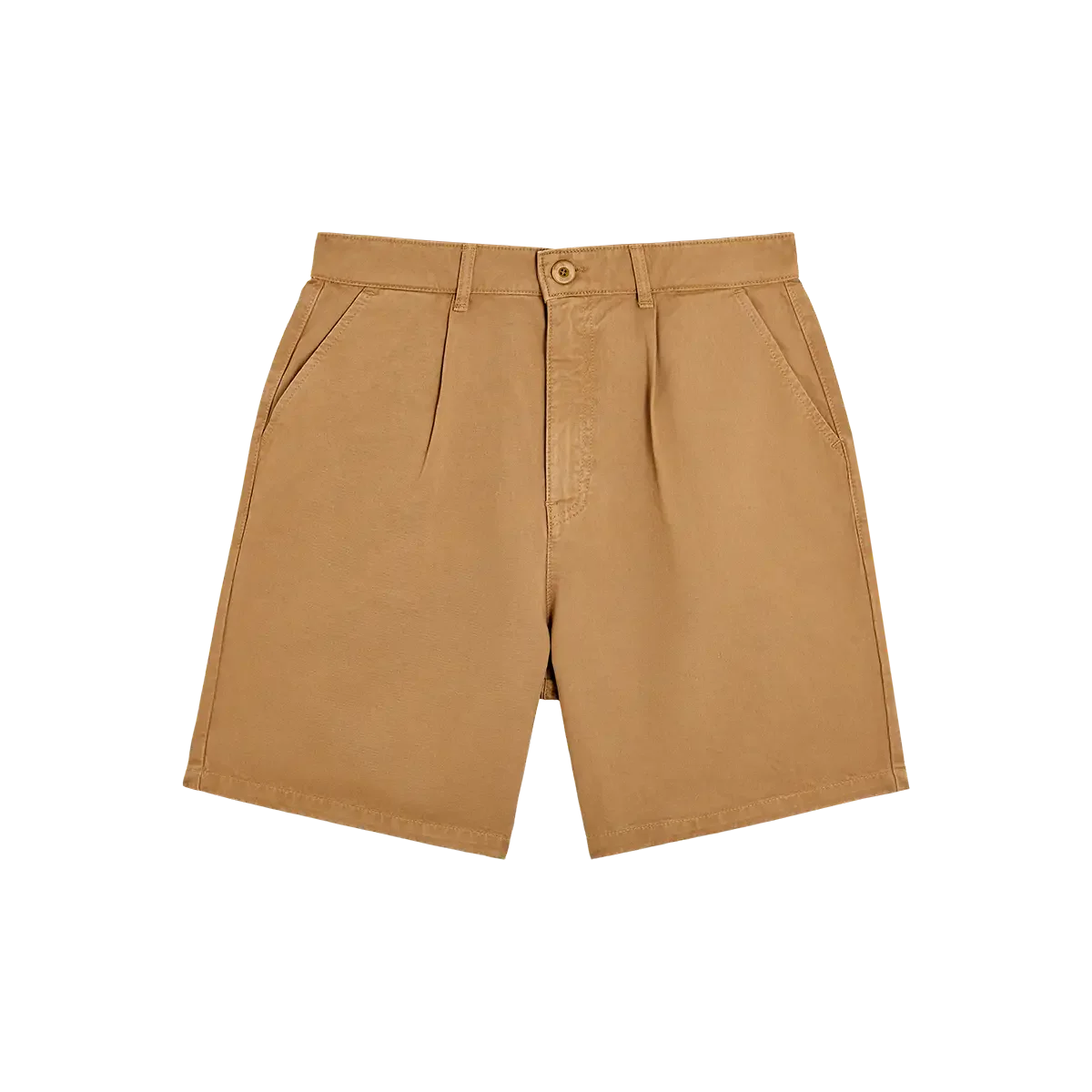 short en coton bio | camel "gabi - cappuccino"