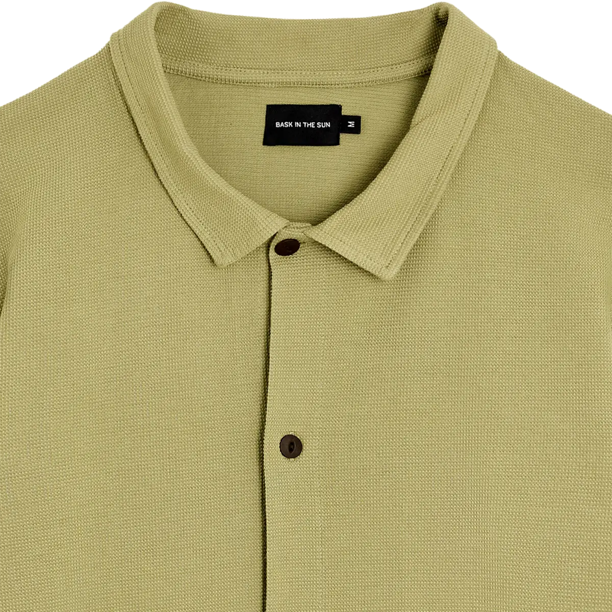 Chemise manches courtes en coton bio | vert "Leikio - lichen"