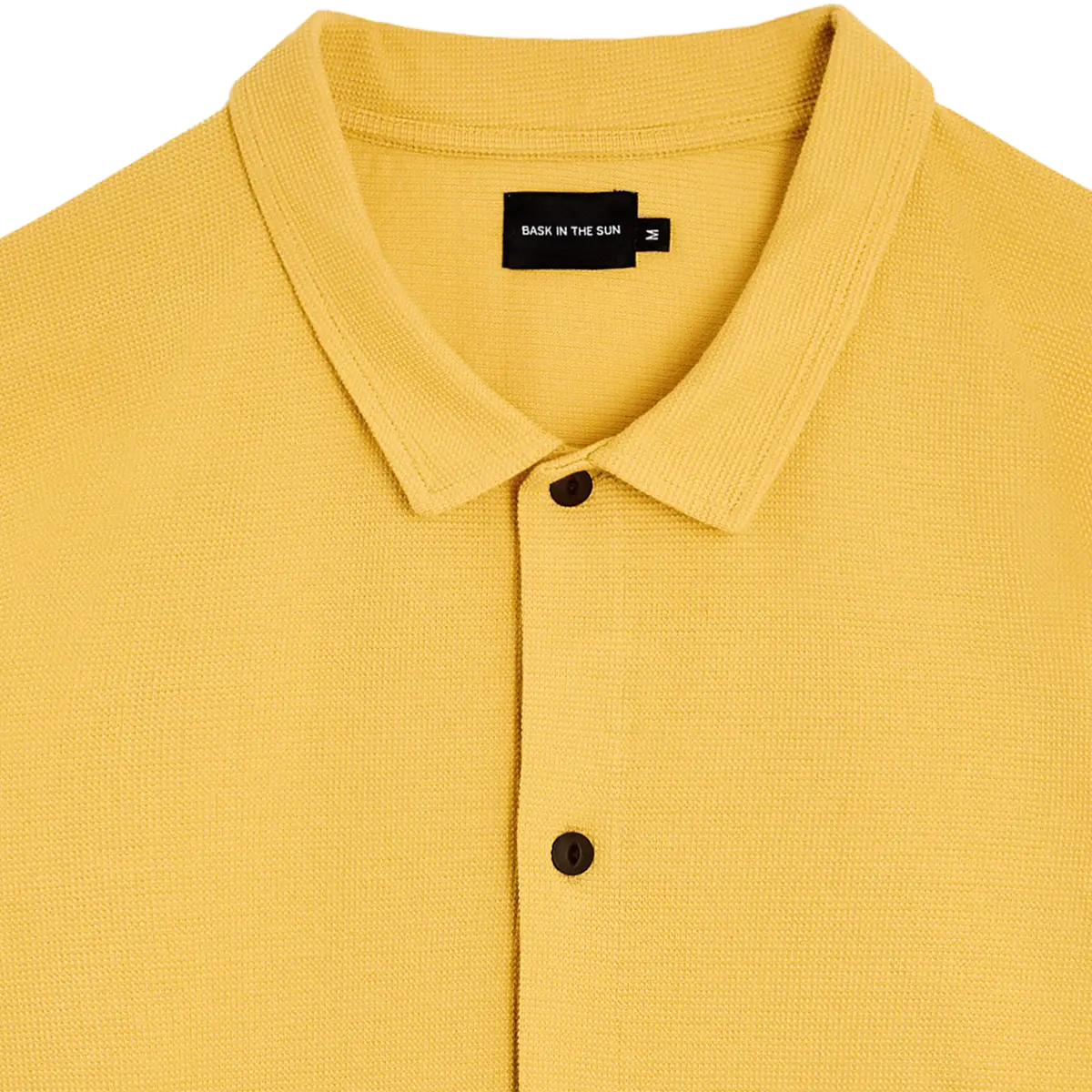 Chemise manches courtes en coton bio | jaune "Leikio - sun"