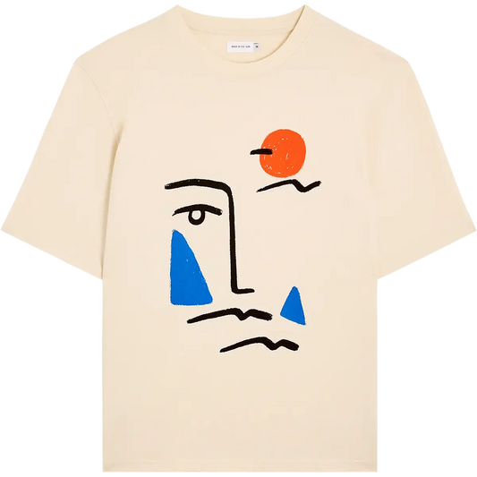 T-shirt en coton bio | écru "Calder - cream"